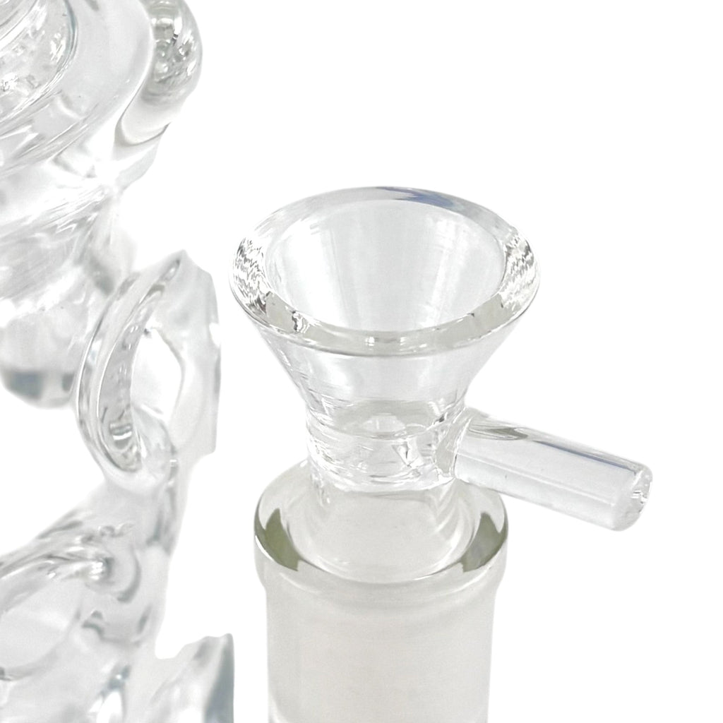 16" Straight Shooter Water Pipe with Screw Percolators - Celeste