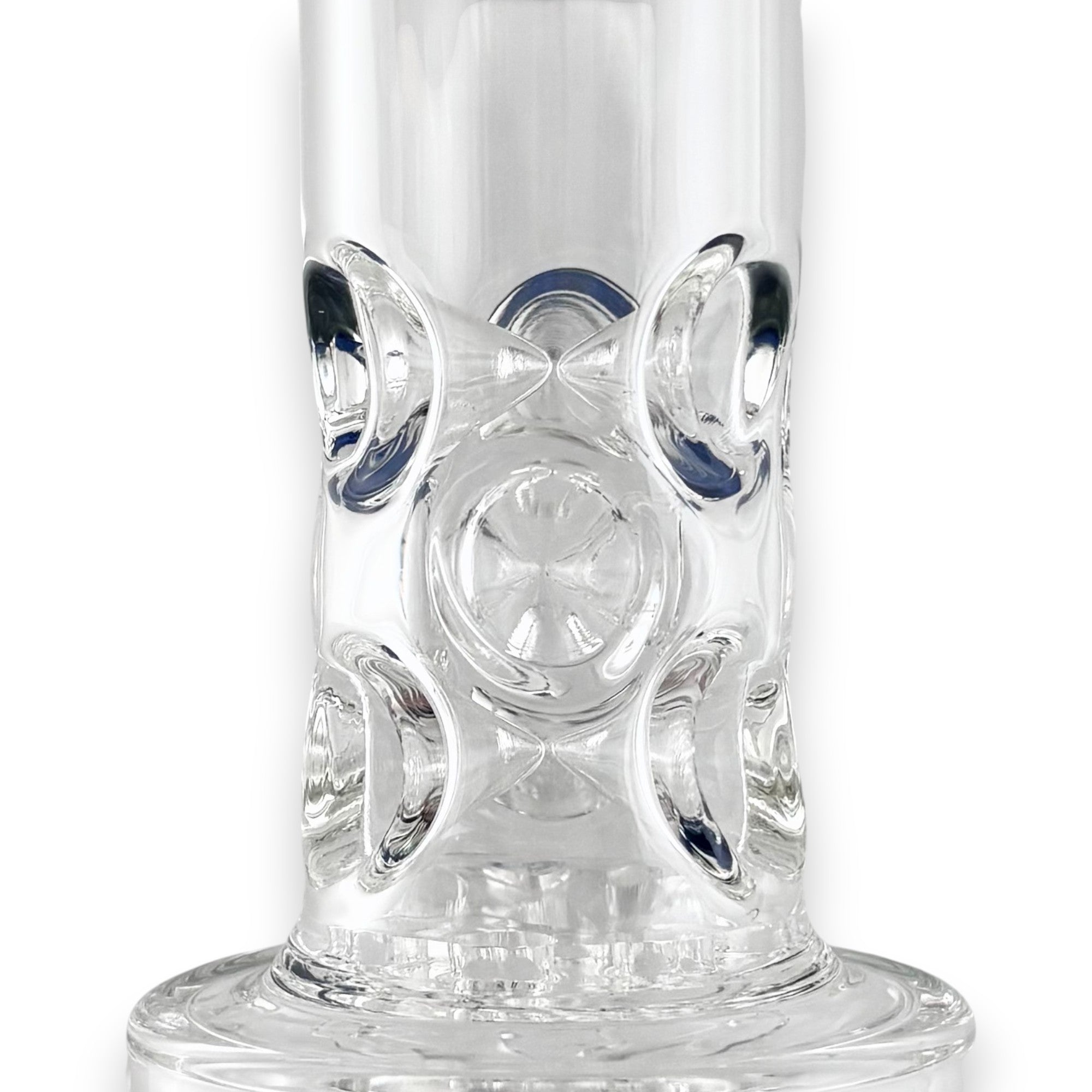 16" Straight Shooter Water Pipe with Screw Percolators - Celeste