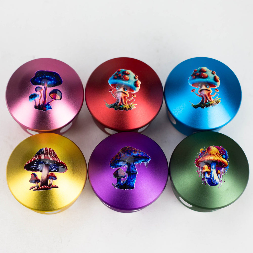 Aluminum Mushroom Grinder 4 Layers