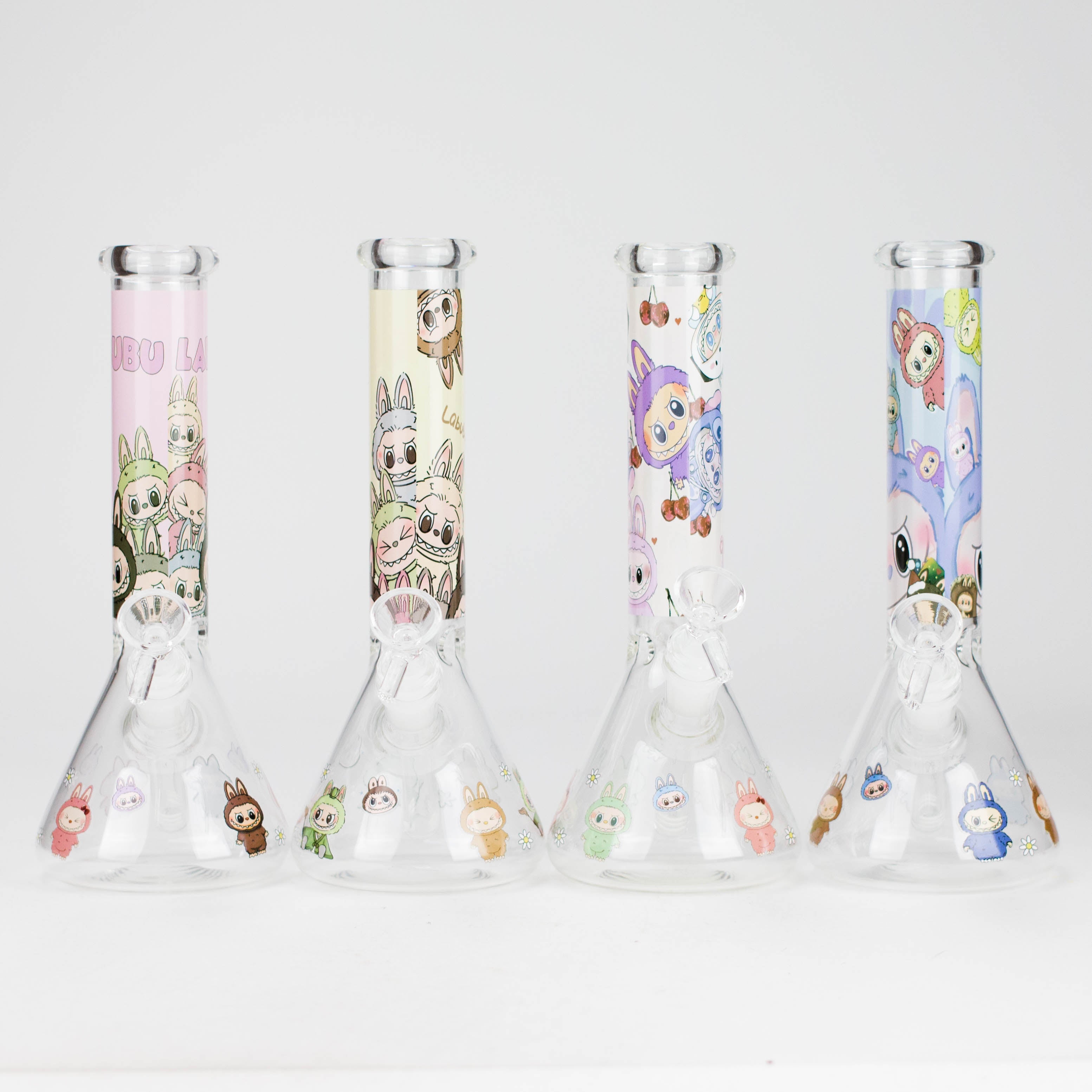 10" Popular Character Design Glass Beaker Bong