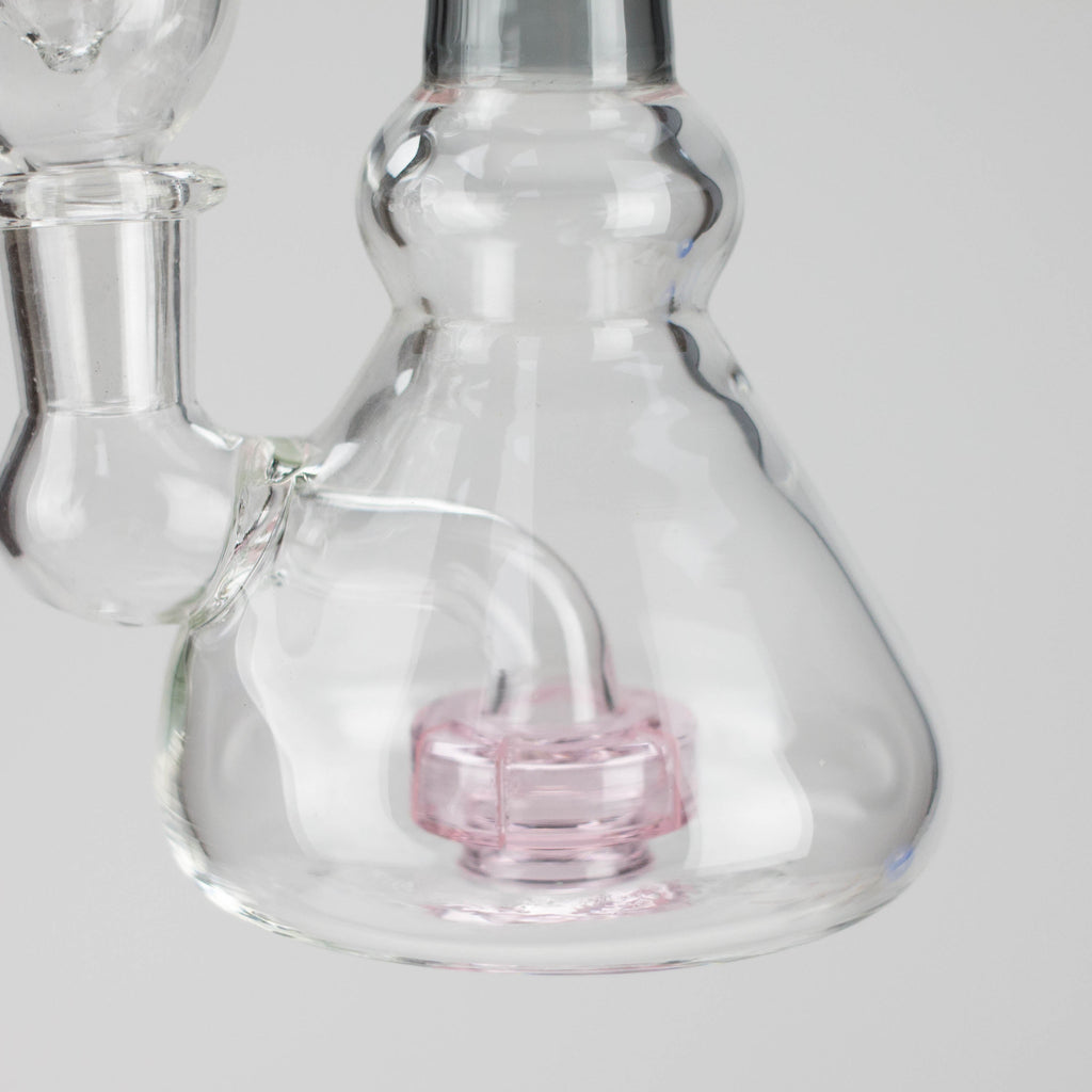 6" Cone difuser assorted bong | 14mm Bowl Joint | Stemless Design