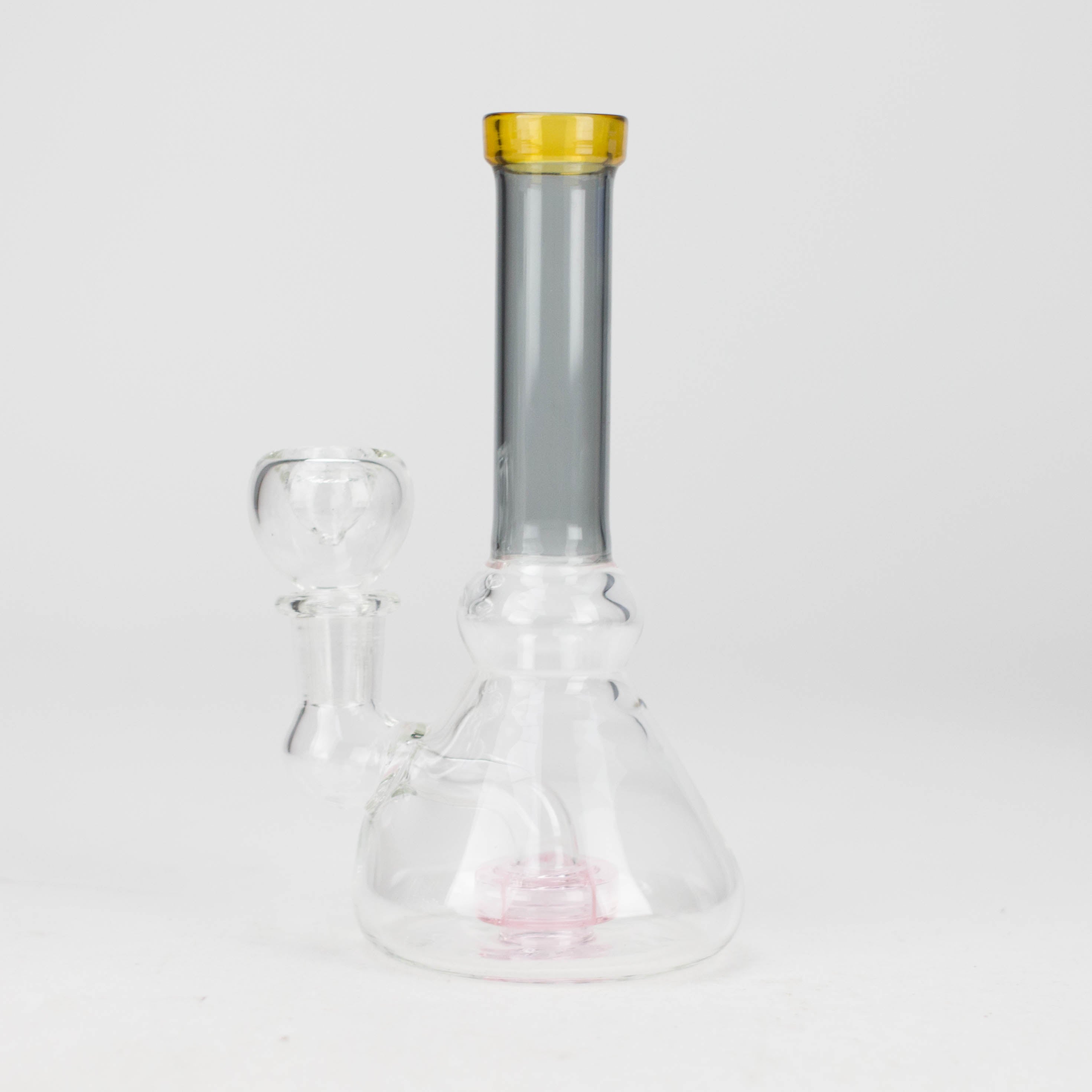 6" Cone difuser assorted bong | 14mm Bowl Joint | Stemless Design