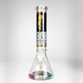 14" BM Design Glass Bong – 7mm Thick with Ice Catcher