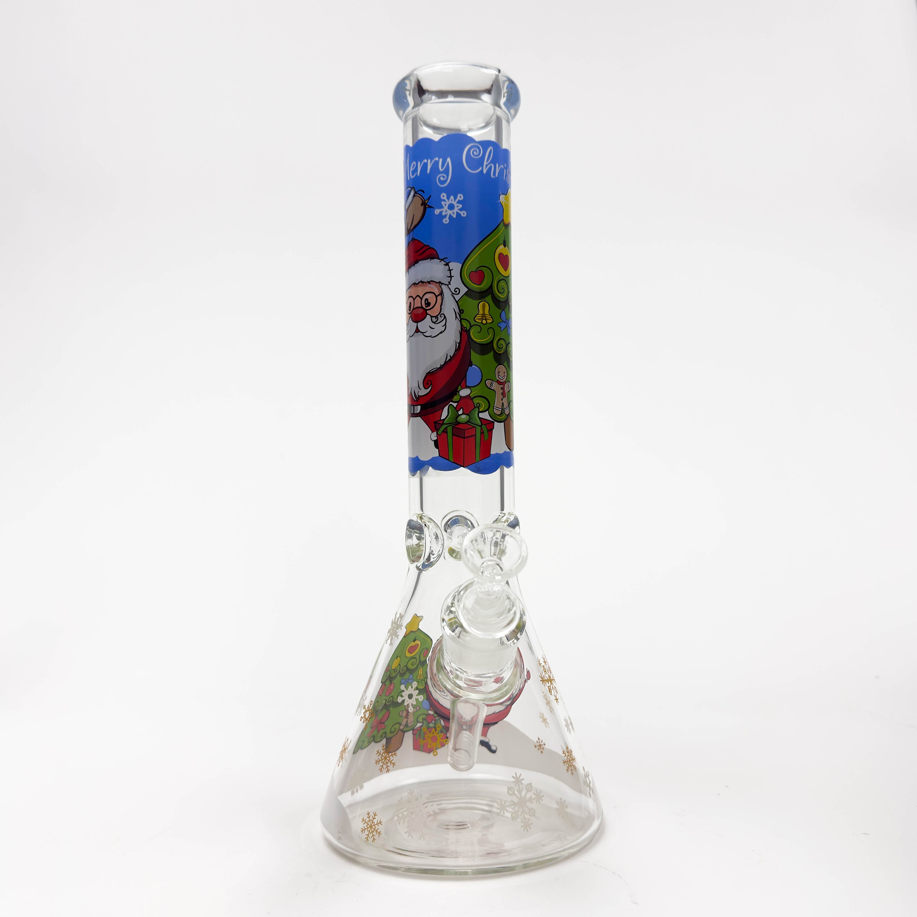 14" Holiday Series 7mm Thick Glass Water Bong – Glow in the Dark