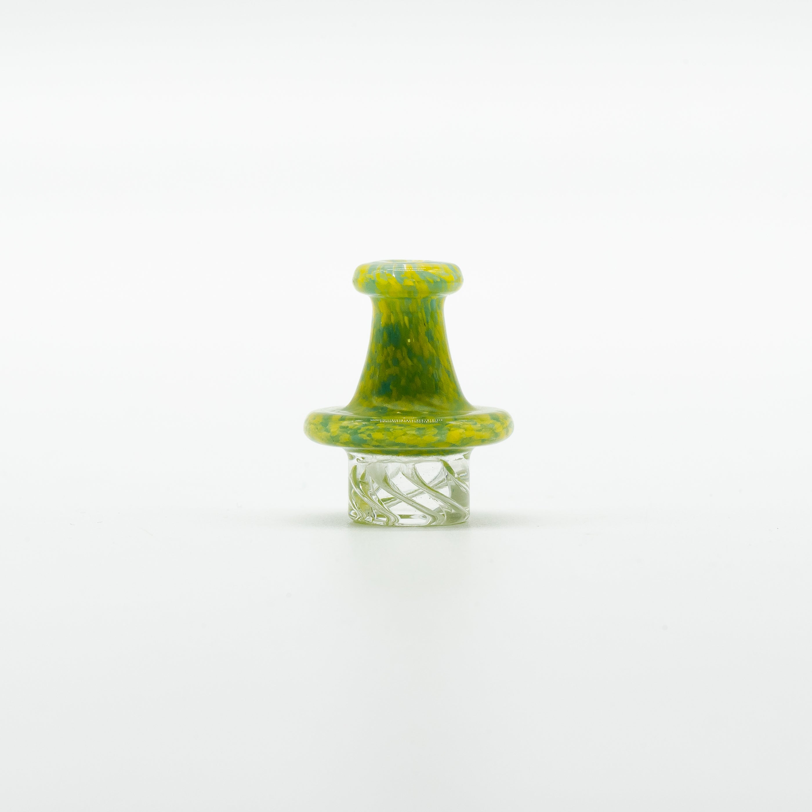Fritted Flat Spinner Cap – 1 PCS Assorted Colors | Premium Spinner Carb Cap for Terp Pearls