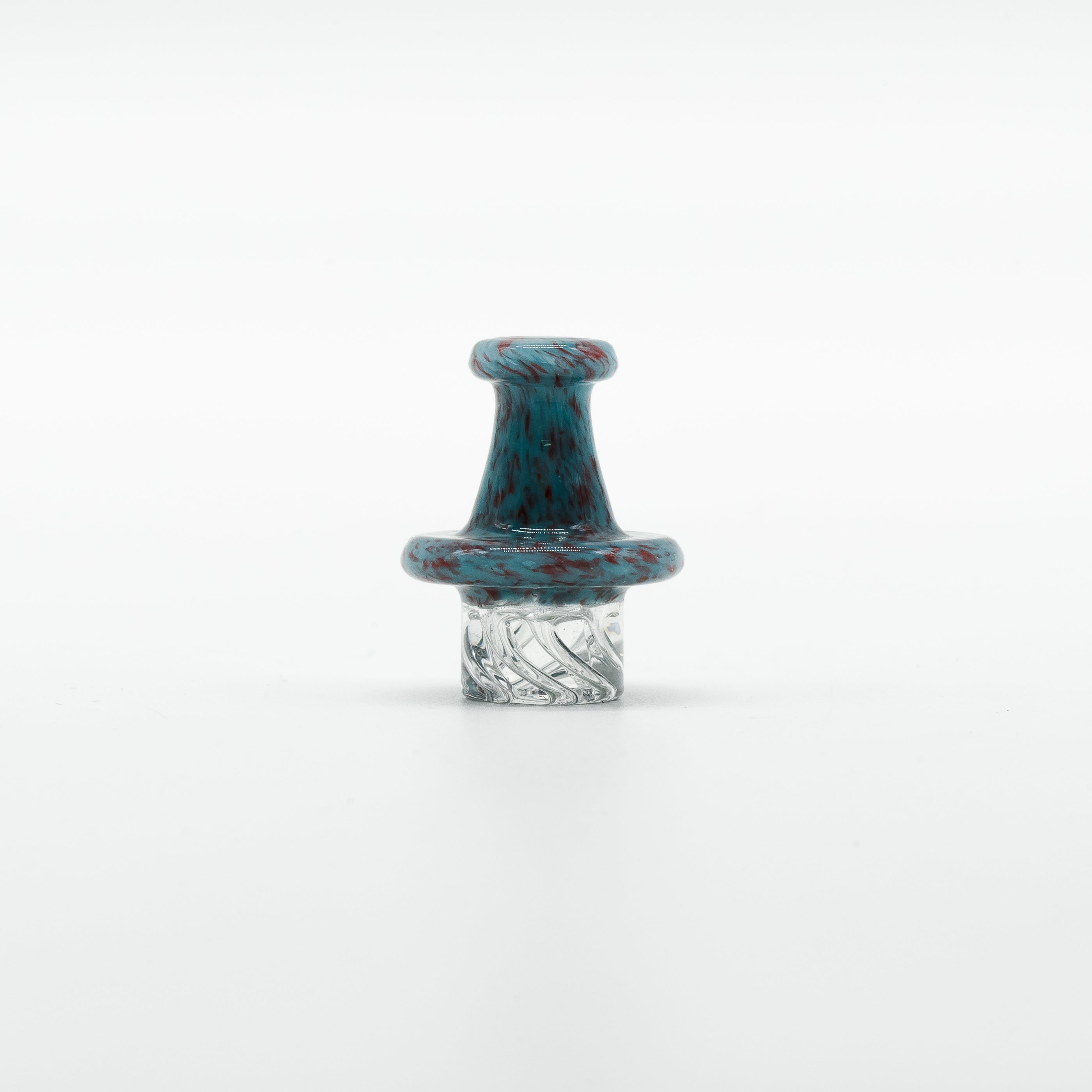 Fritted Flat Spinner Cap – 1 PCS Assorted Colors | Premium Spinner Carb Cap for Terp Pearls