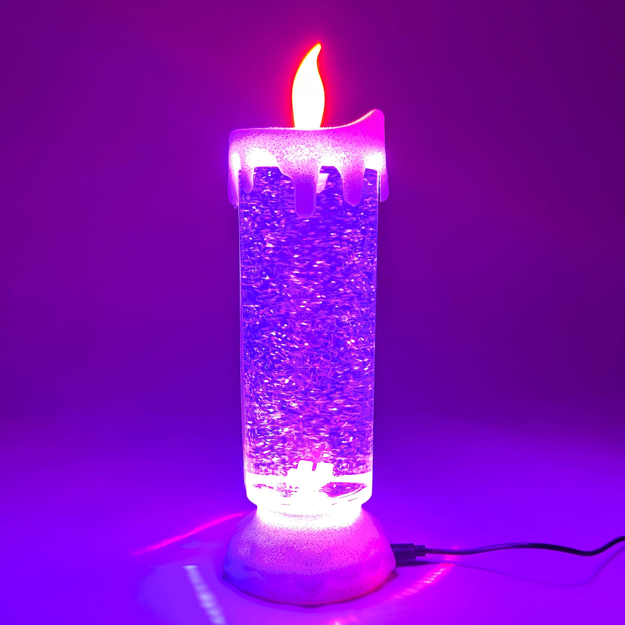SNOW GLOW MAGIC LED CANDLE – Color-Changing Glow (Assorted Colors)