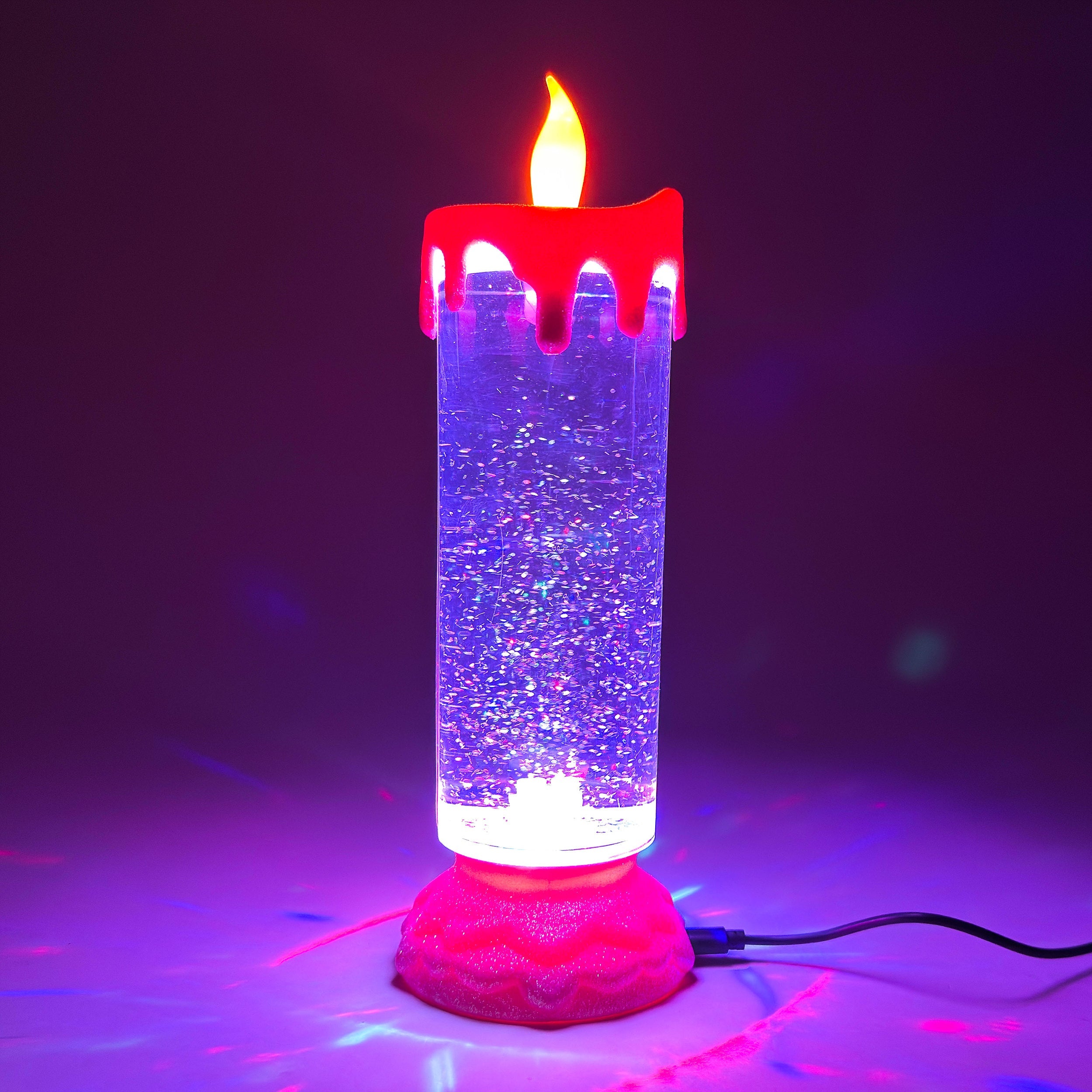 SNOW GLOW MAGIC LED CANDLE – Color-Changing Glow (Assorted Colors)