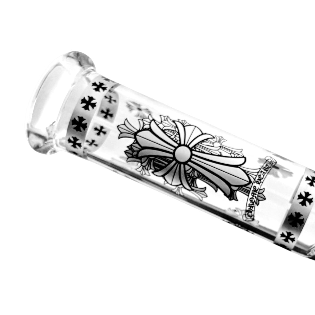 10" Gothic Cross Beaker Bong Series – 4mm Thick Glass