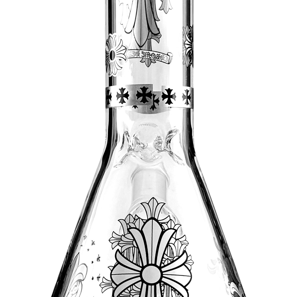 10" Gothic Cross Beaker Bong Series – 4mm Thick Glass