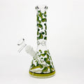 10" Glass Beaker Bong with Apple Design [FT08]