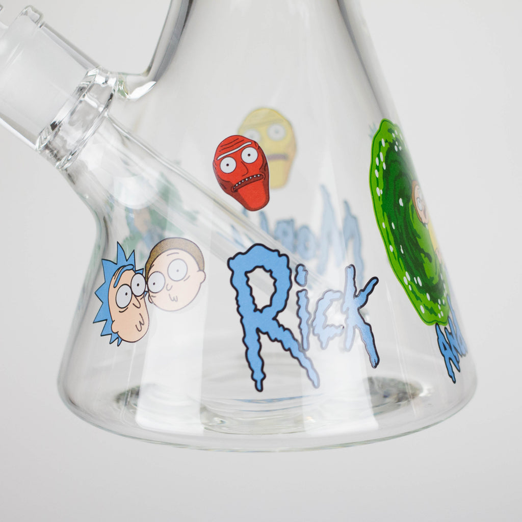 14" 7mm RM Glass Bong – Heavy Duty Beaker Water Pipe [FTLL06]