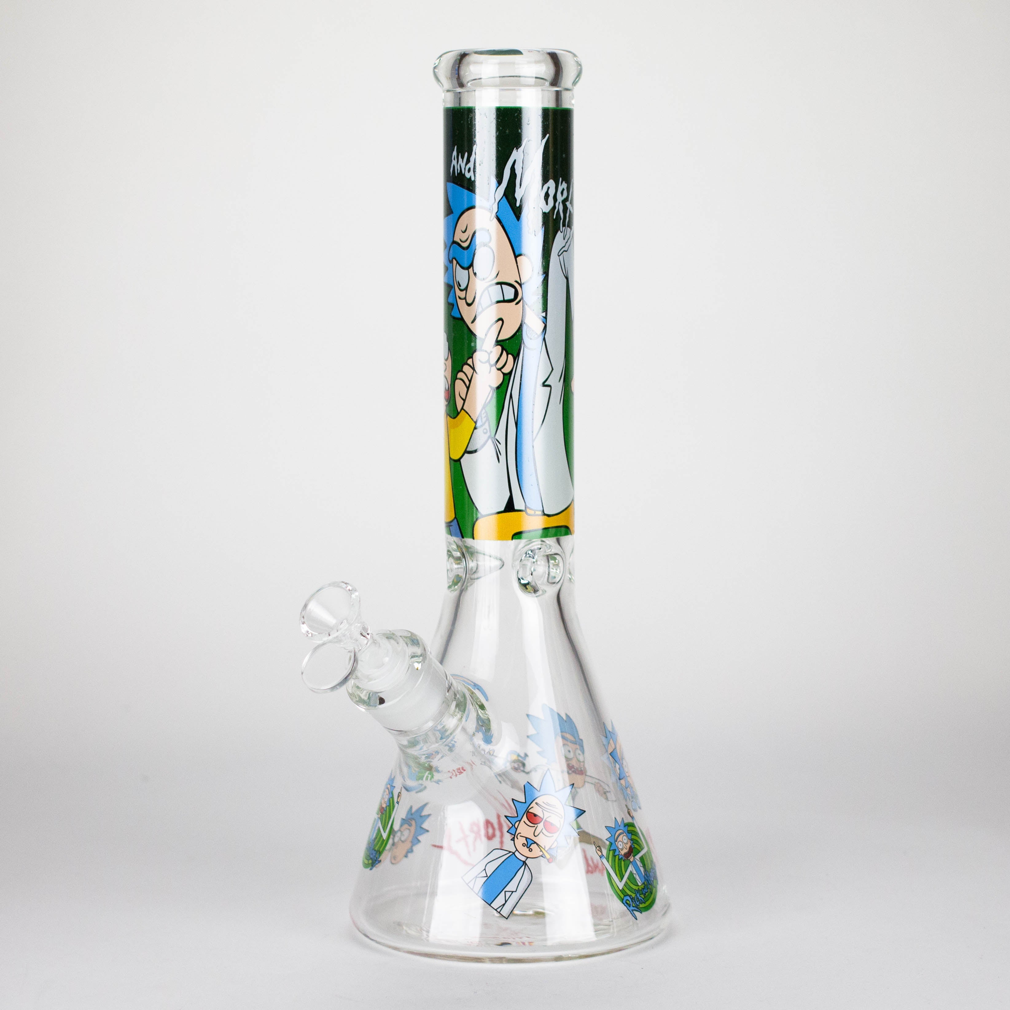 14" 7mm RM Glass Bong – Heavy Duty Beaker Water Pipe [FTLL06]