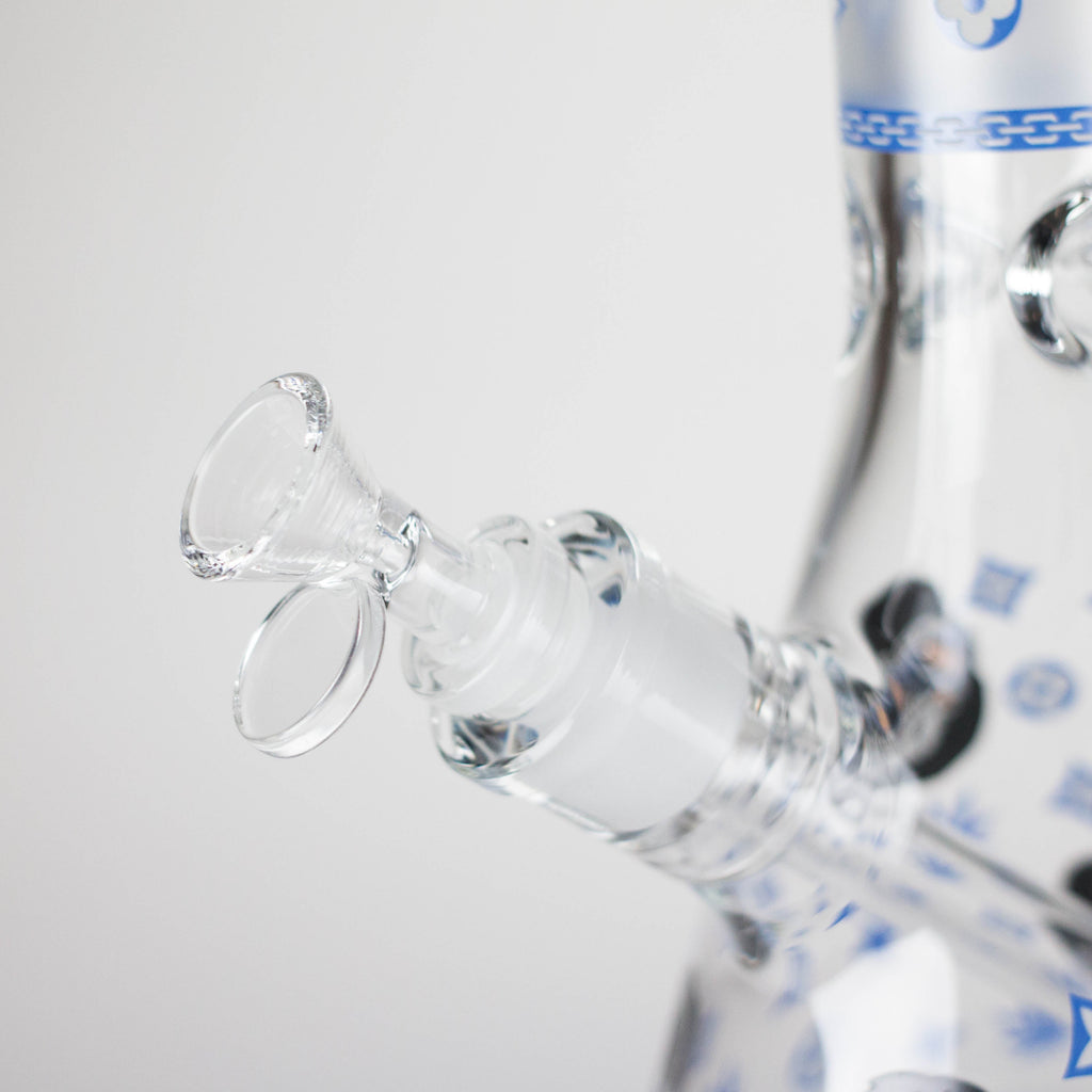 14" 7mm Gorilla Designs Glow In The Dark Beaker Bong – In the Box [FT1892ATS]