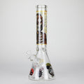 14" 7mm RM Skull Glass Bong – Heavy Duty Beaker Water Pipe [FTLL08]