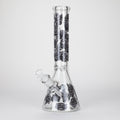 14" 7mm Thick Glass Water Bong – Glow in the Dark Beaker Bong