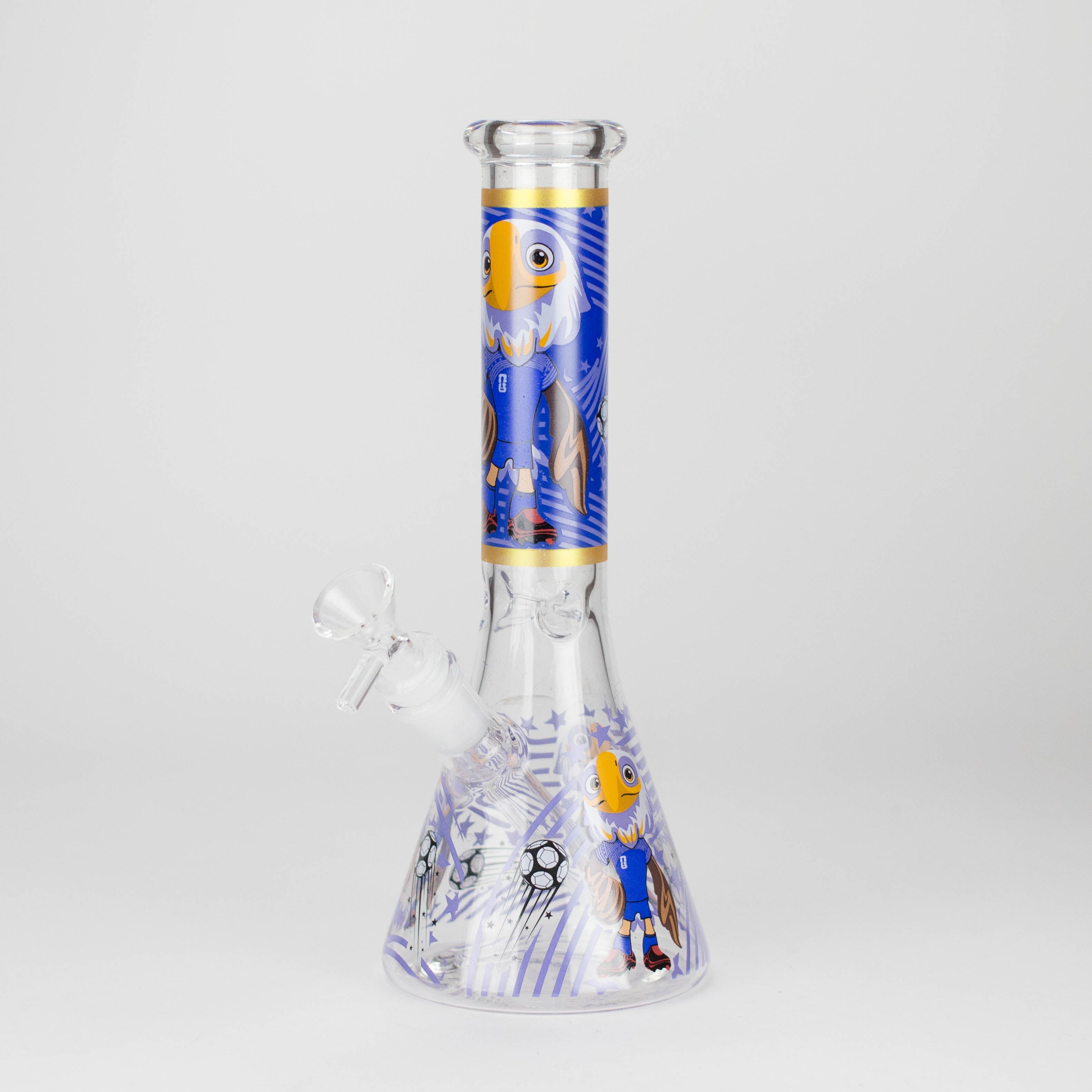 10" soccer world cup Design Glass Beaker Bong