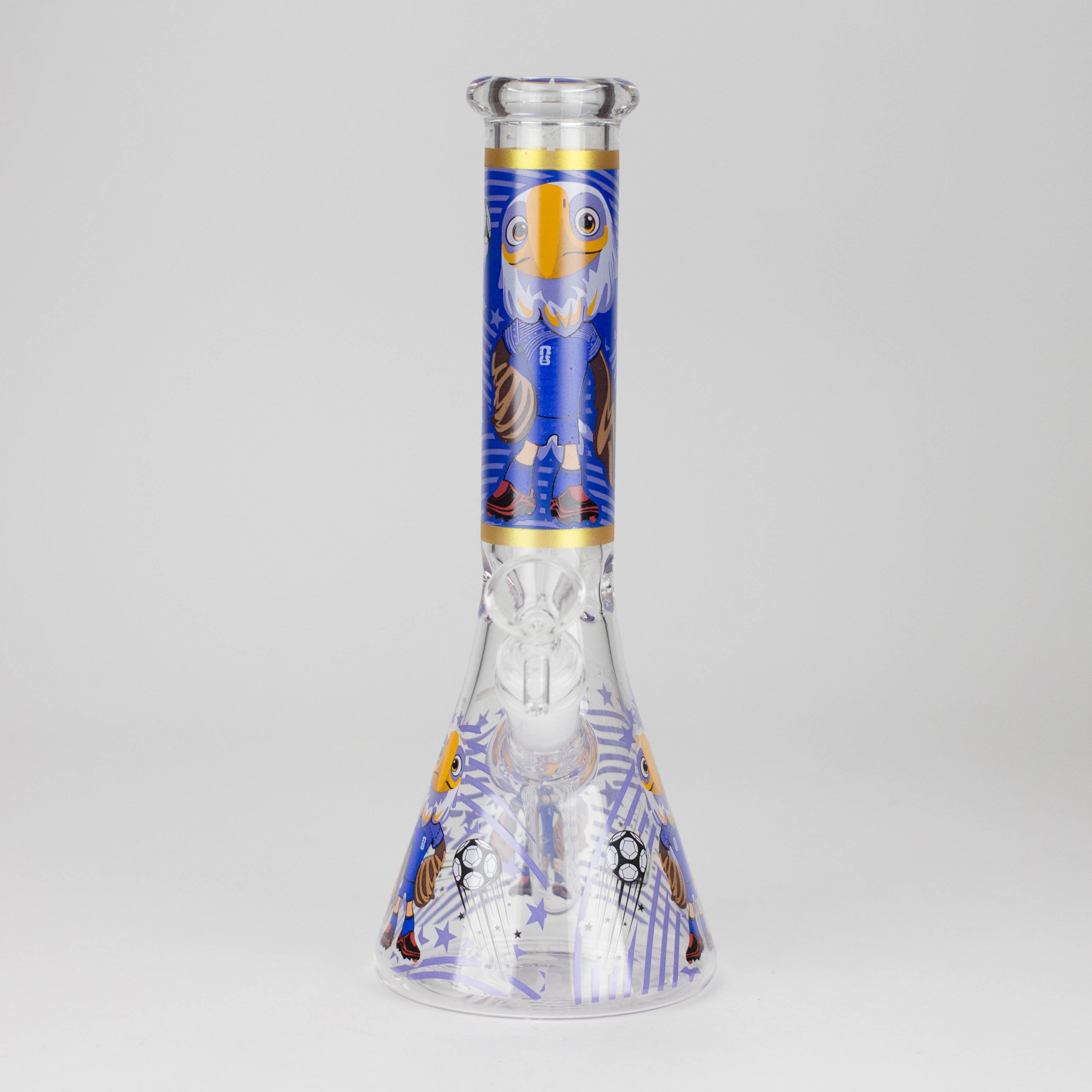 10" soccer world cup Design Glass Beaker Bong