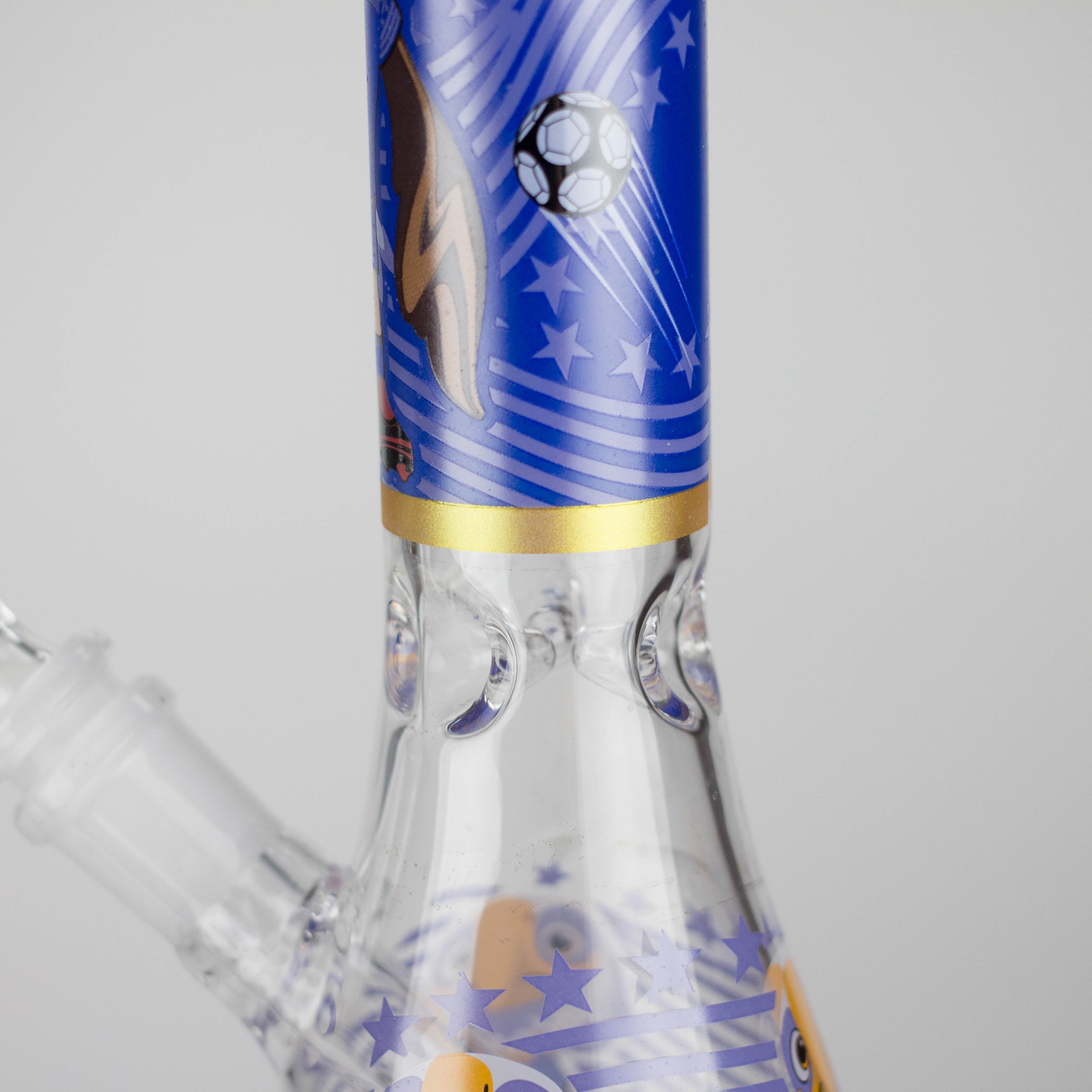 10" soccer world cup Design Glass Beaker Bong