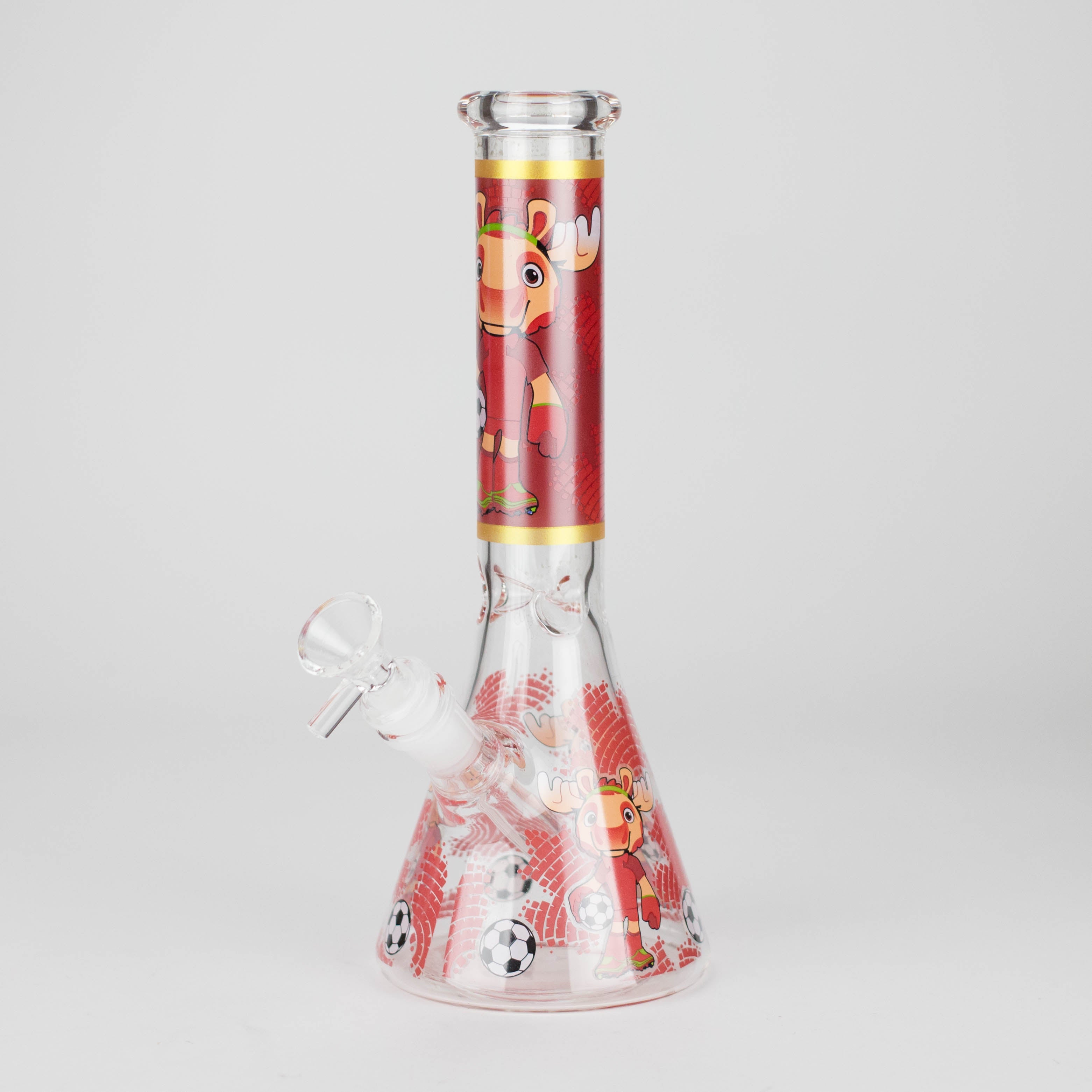 10" soccer world cup Design Glass Beaker Bong