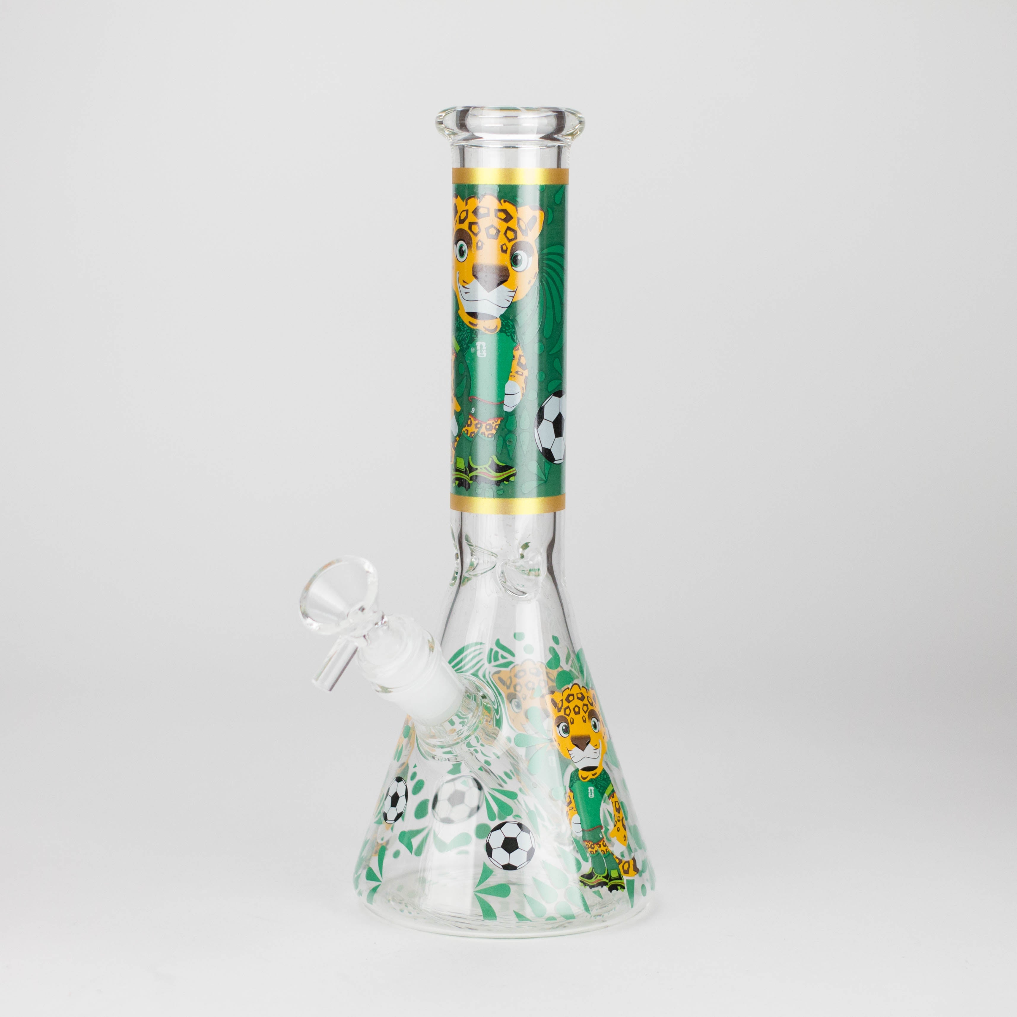 10" soccer world cup Design Glass Beaker Bong