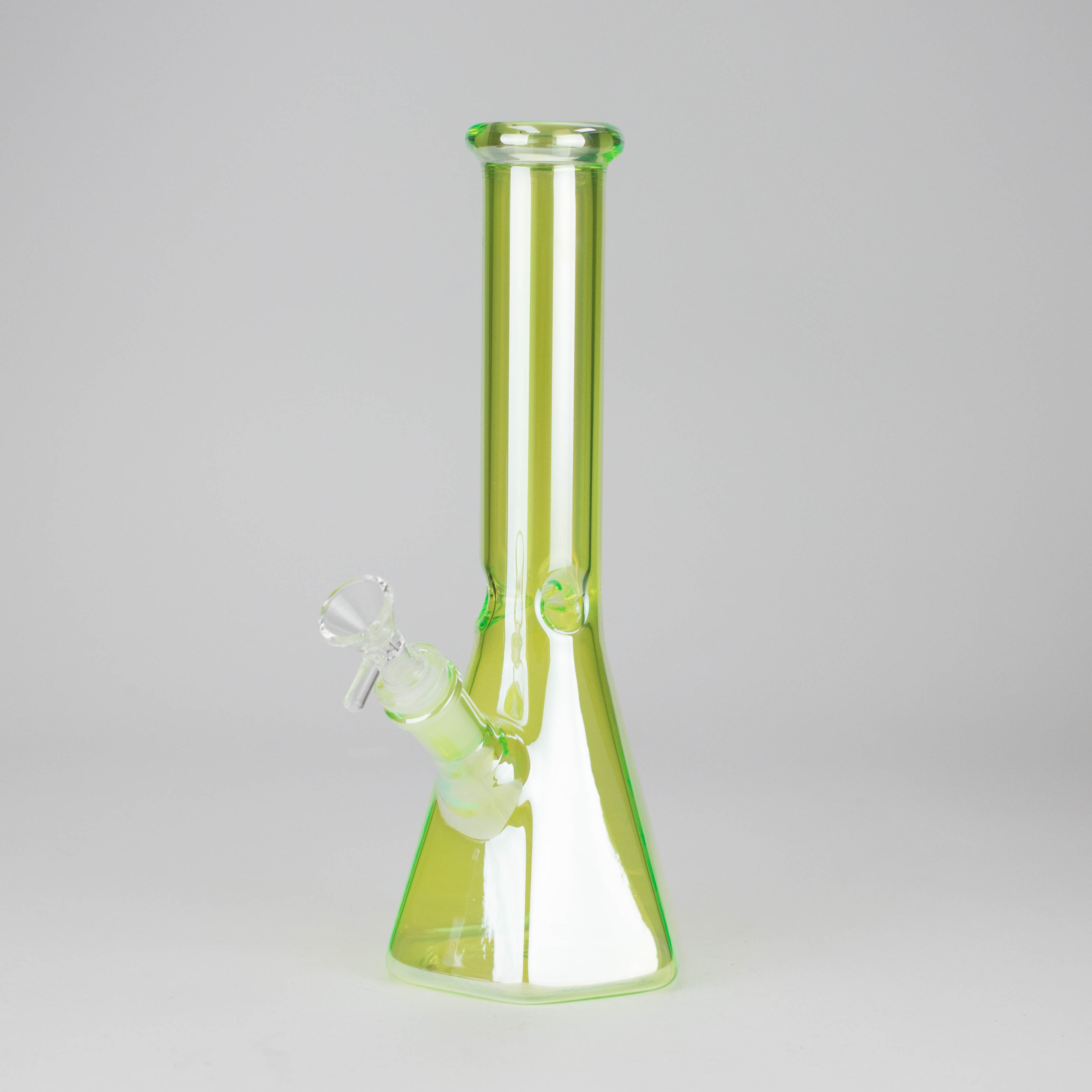 10" Two-Tone Color Glass Beaker Bong with Octagon Base