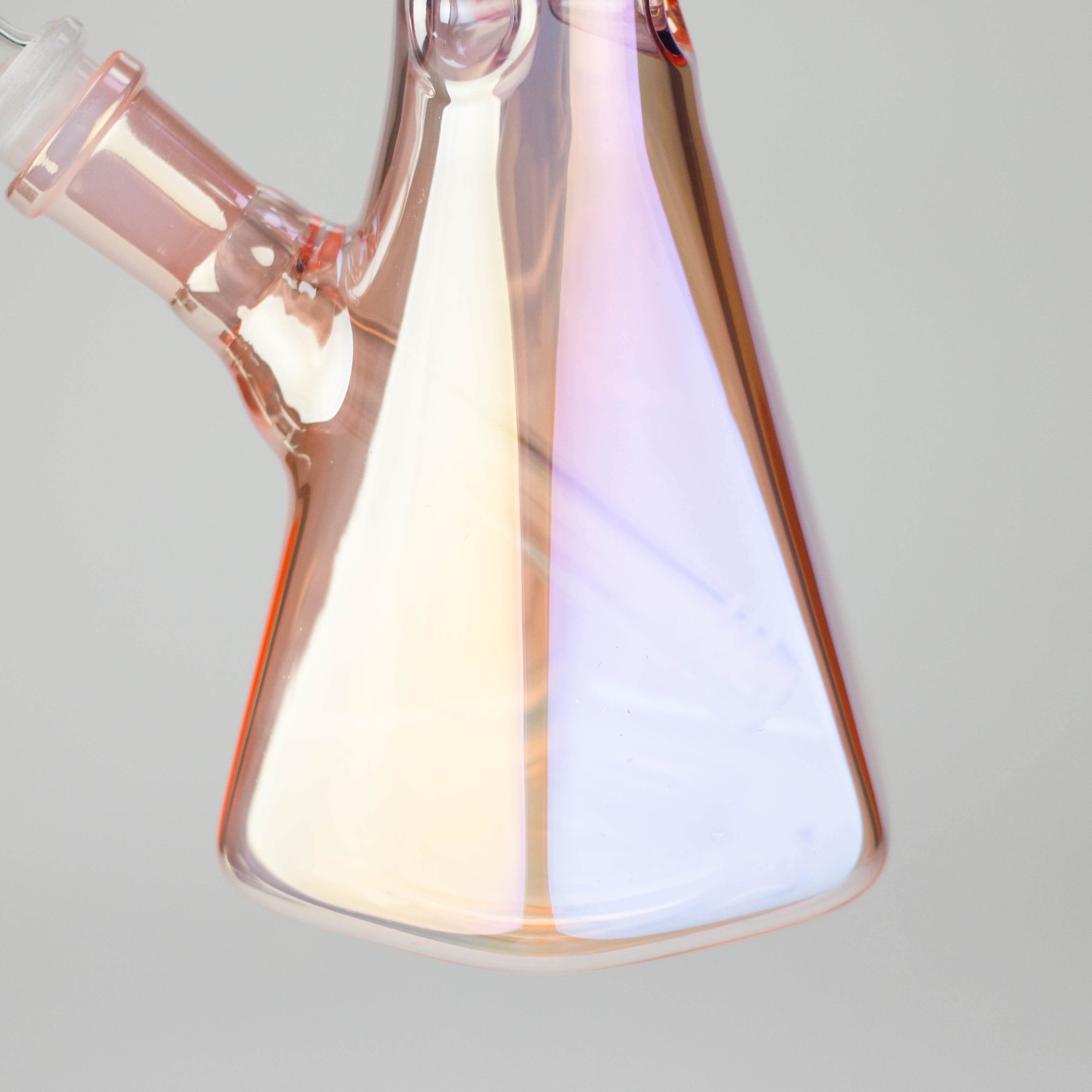 10" Two-Tone Color Glass Beaker Bong with Octagon Base