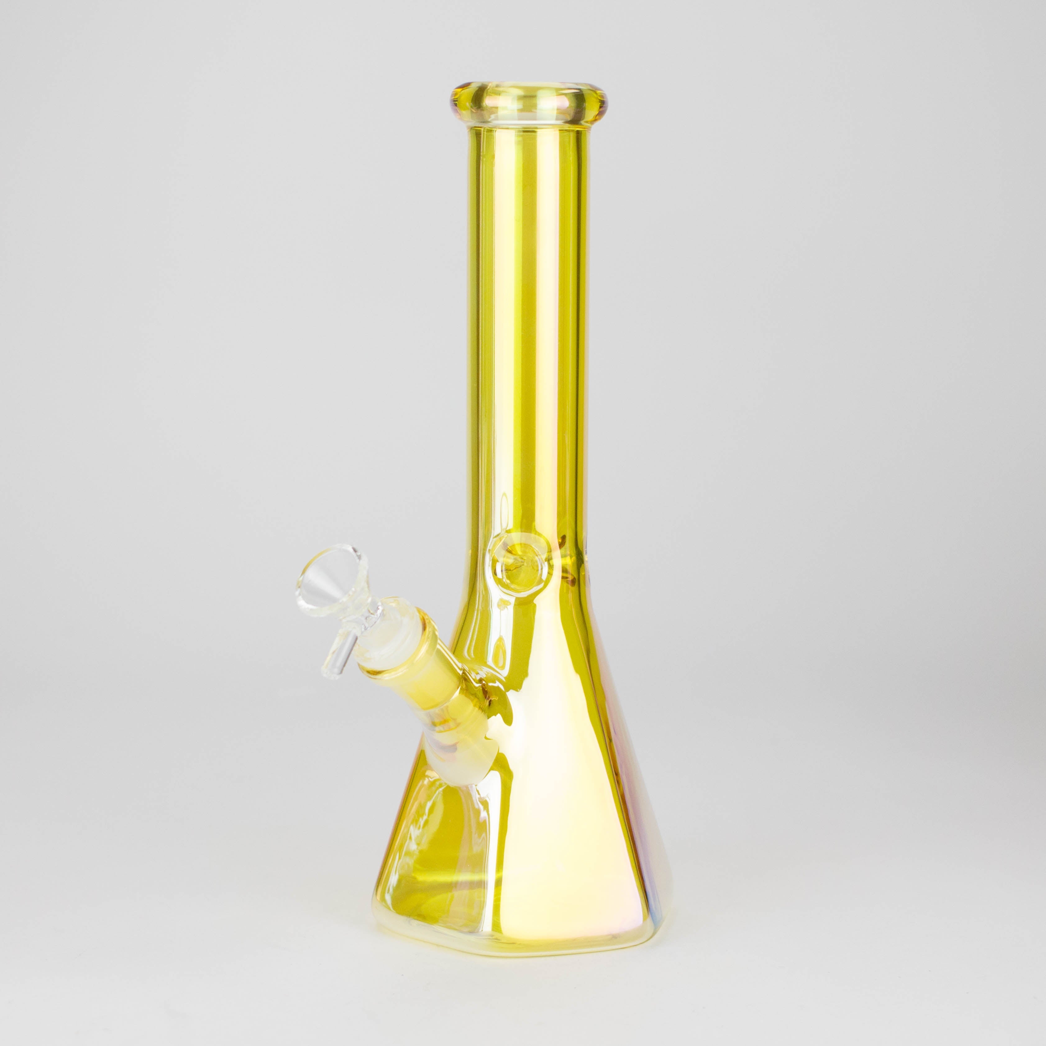 10" Two-Tone Color Glass Beaker Bong with Octagon Base