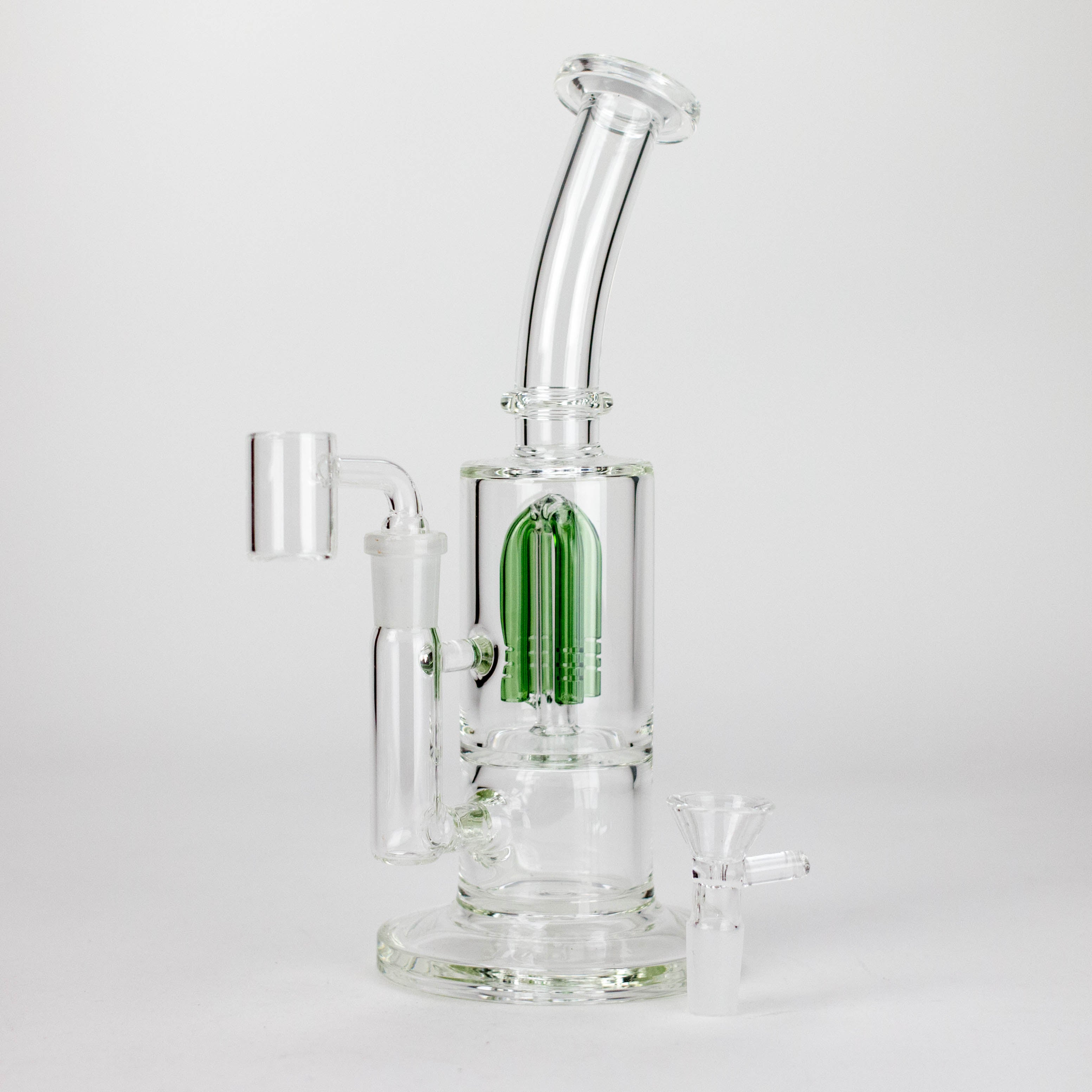 Triangle | 10" 2-in-1 Premium Glass Dab Rig with Tree Percolator