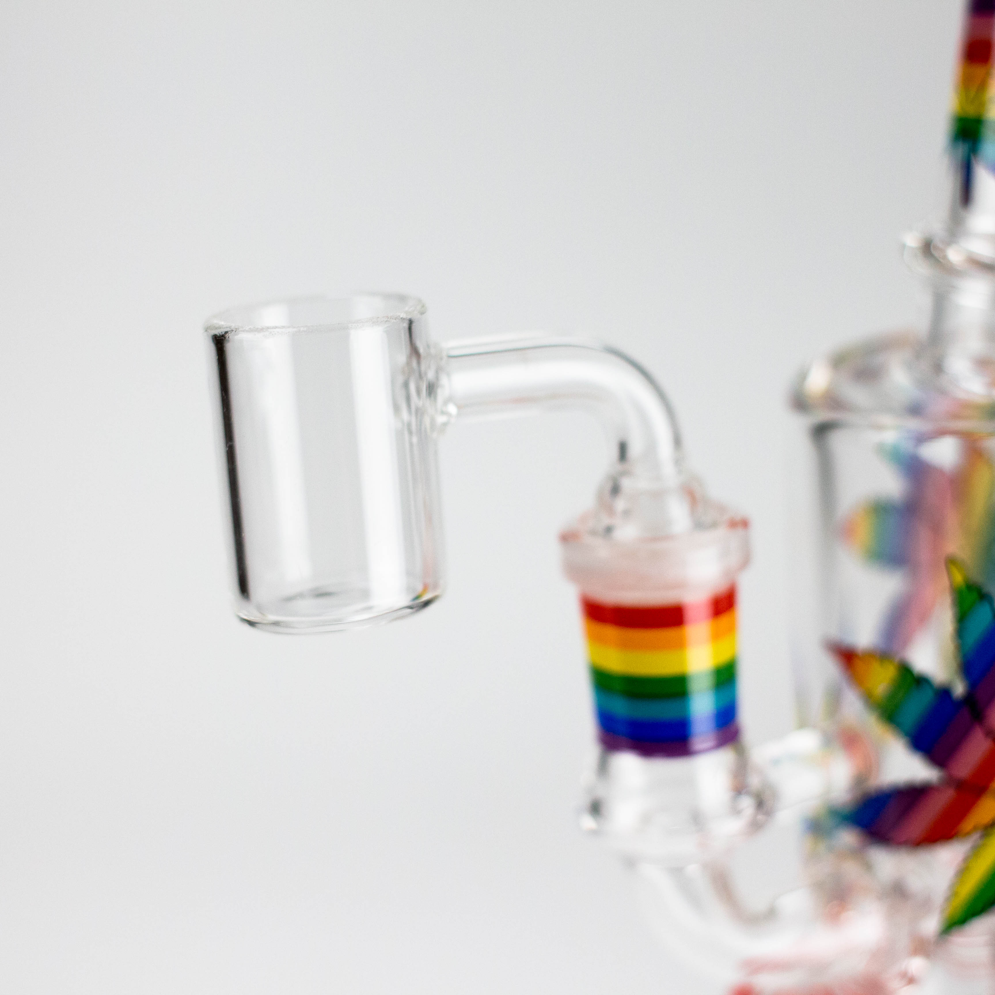 7" 2-in-1 Leaves Design Rig with Perc, Banger & Bowl Included