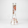 10" Fox and Bunny Design Glass Beaker Bong