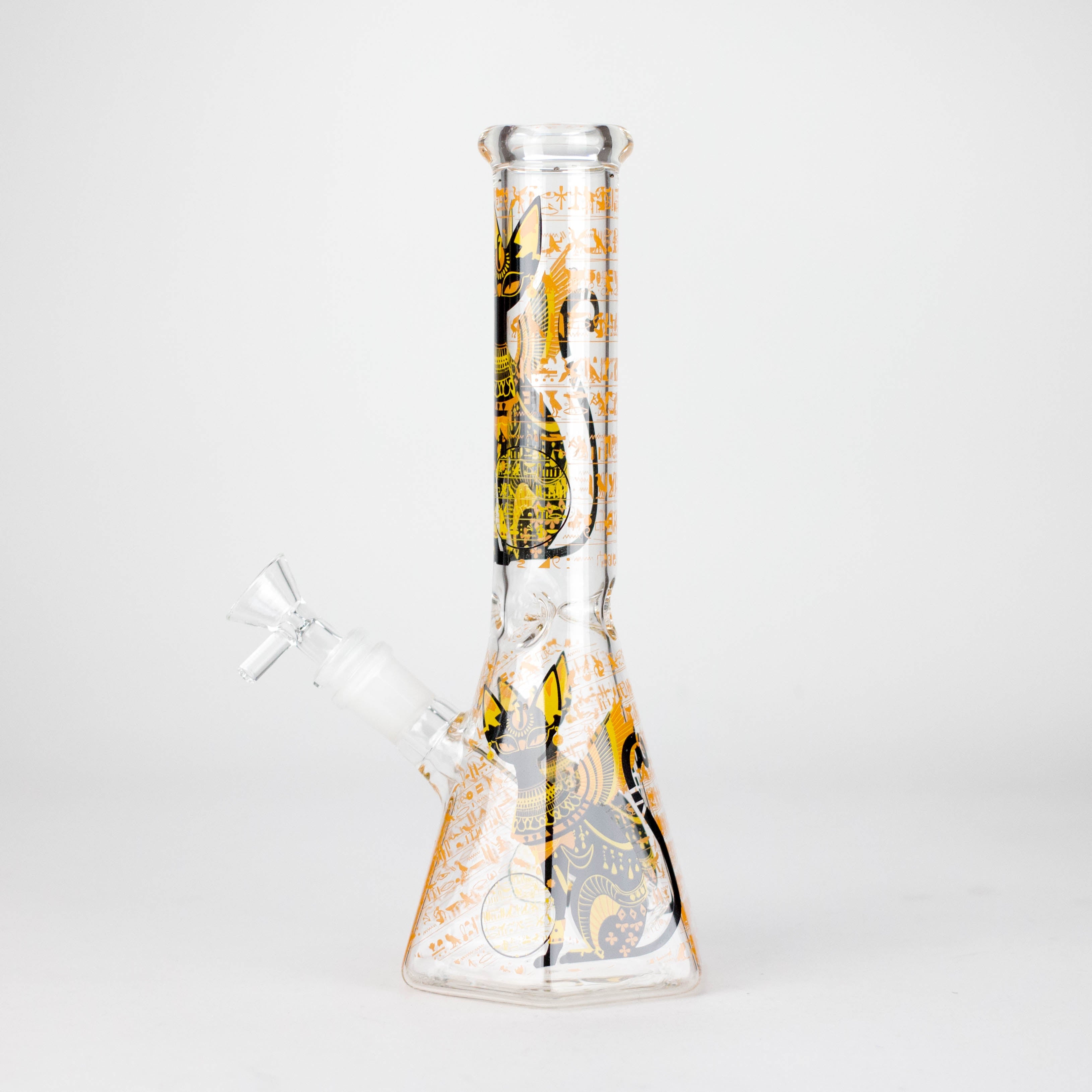 10" Ancient Art Design Glass Beaker Bong
