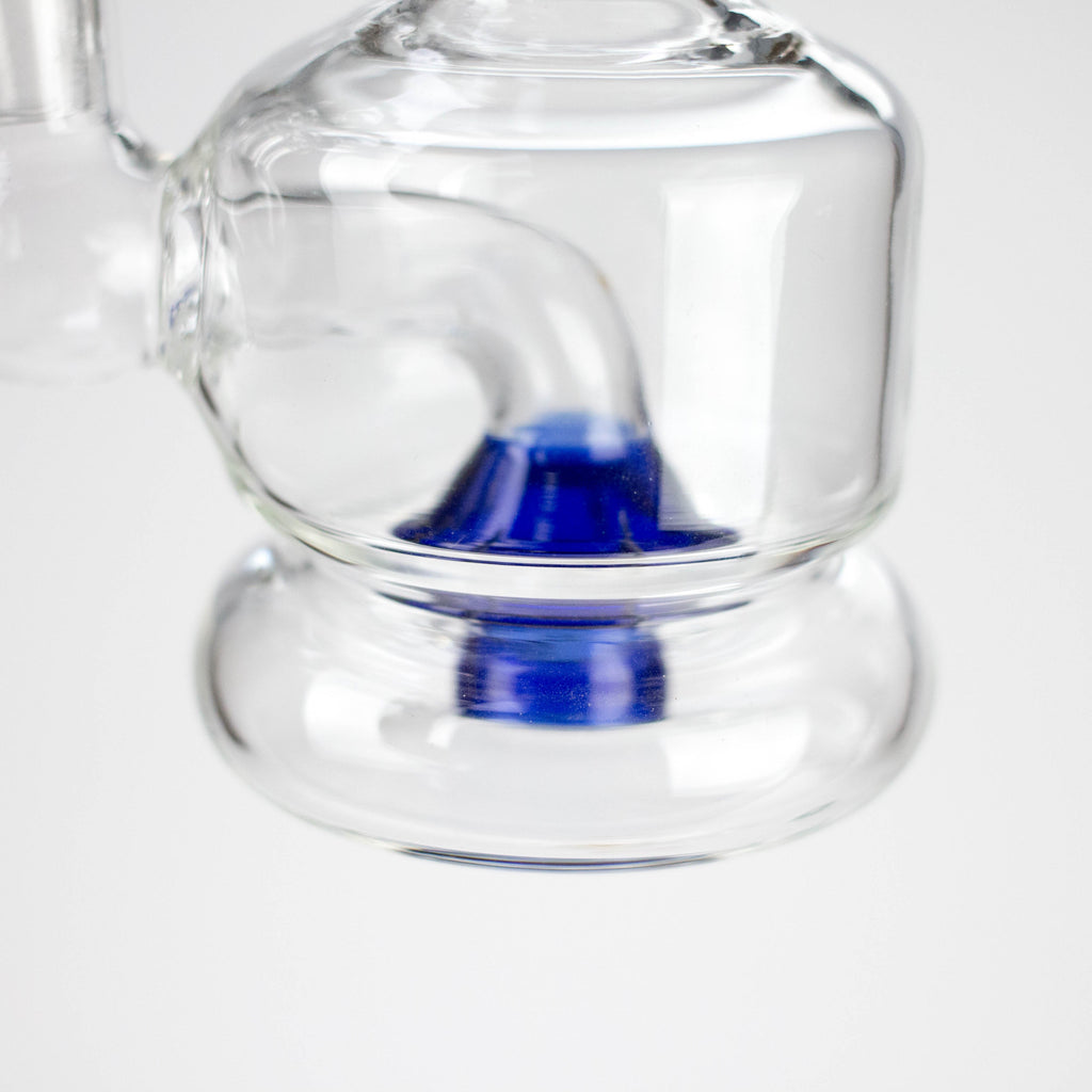 6" Assorted Design Stemless Glass Bong with 14mm Bowl Joint
