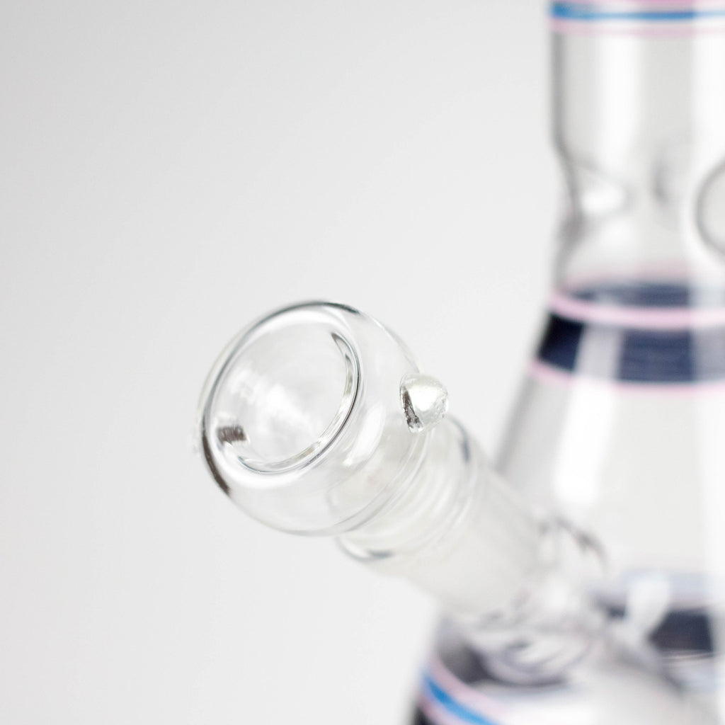 10" Assorted Design Glass Bong with 14mm Bowl Joint