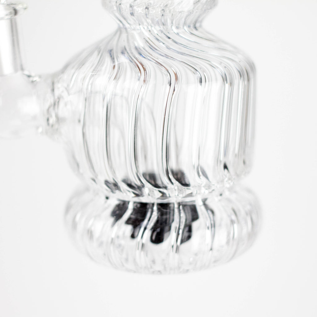 6" Assorted Design Stemless Glass Bong