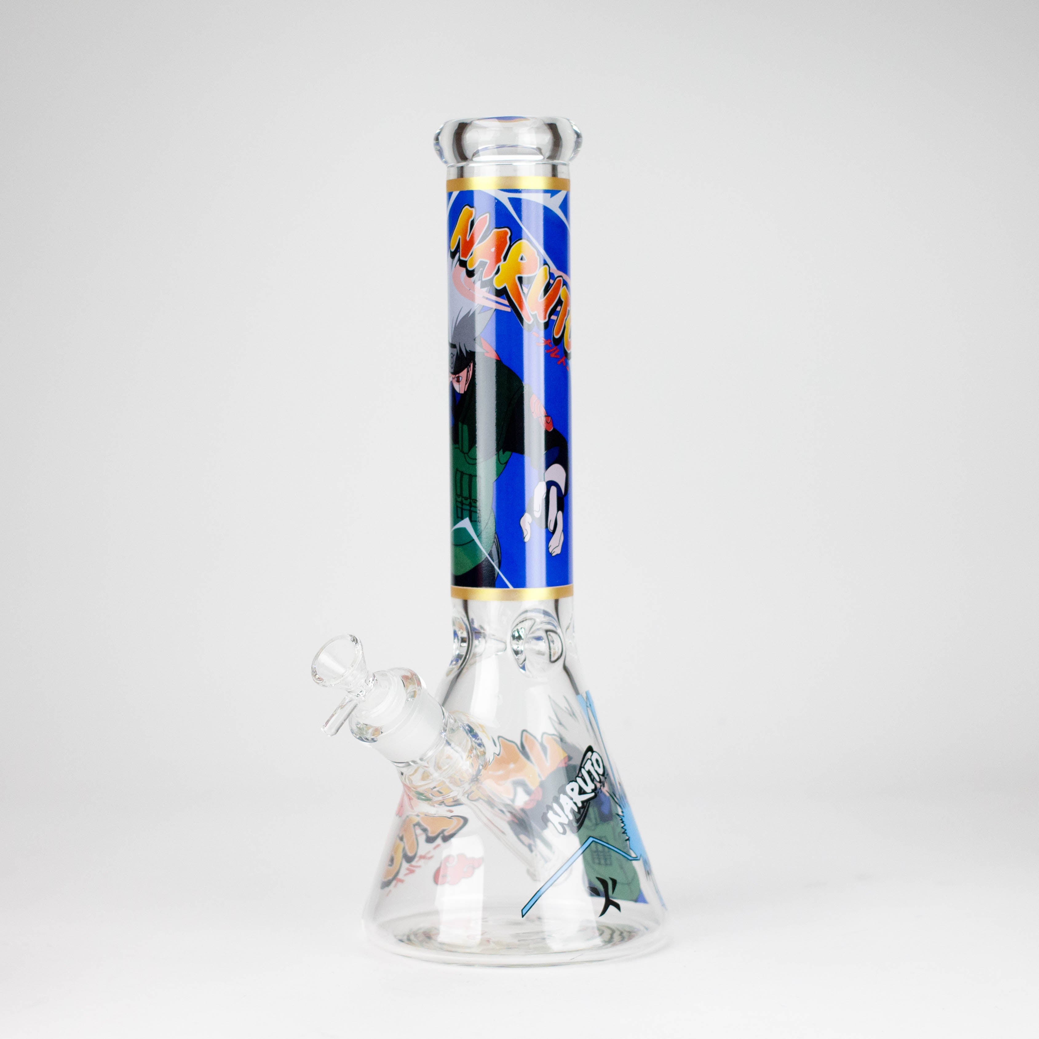 14" Comic Design 7mm Thick Heavy-Duty Glass Beaker Bong