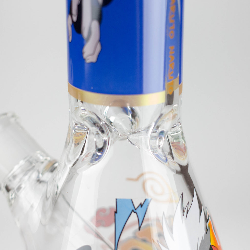 14" Comic Design 7mm Thick Heavy-Duty Glass Beaker Bong