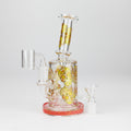 7" 2-in-1 Sugar Skull Design Rig with Perc, Banger & Bowl Included