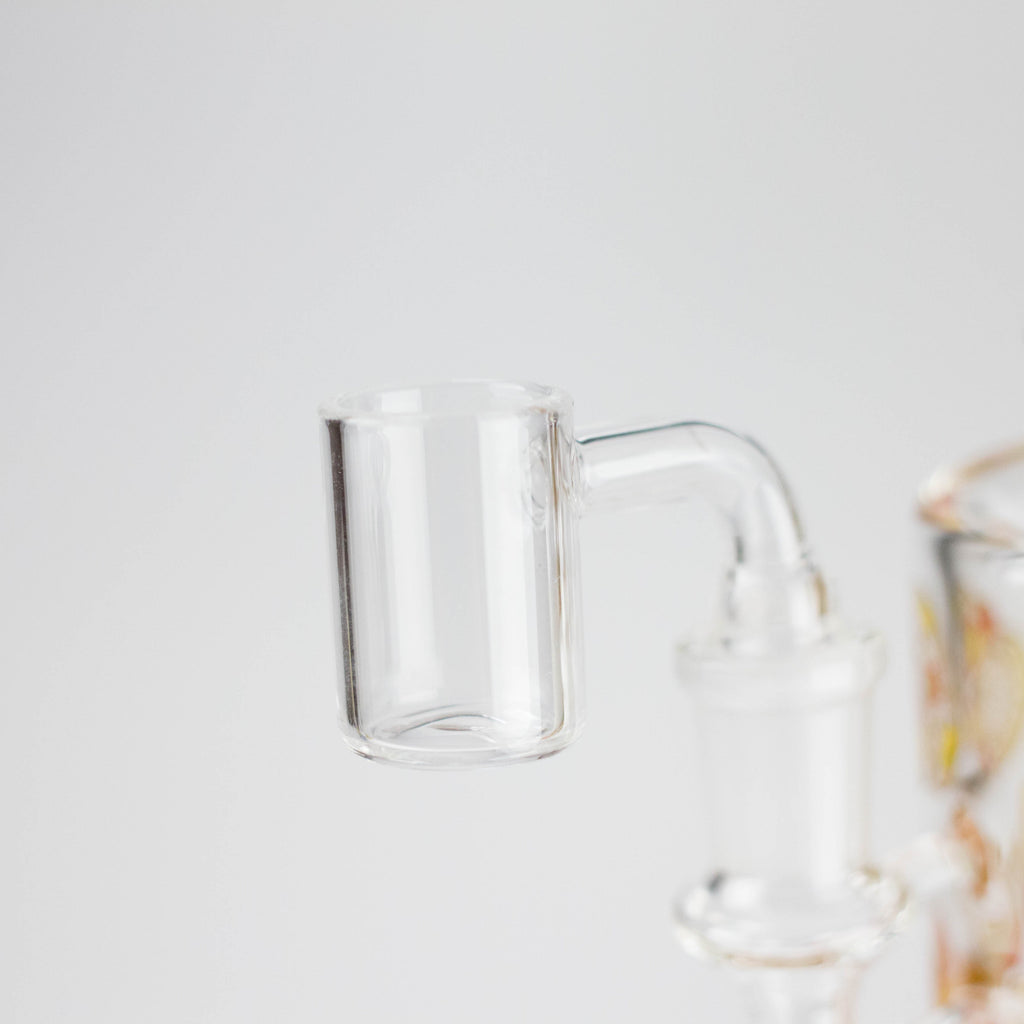 7" 2-in-1 Sugar Skull Design Rig with Perc, Banger & Bowl Included