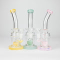 8" Assorted bent neck glass bong