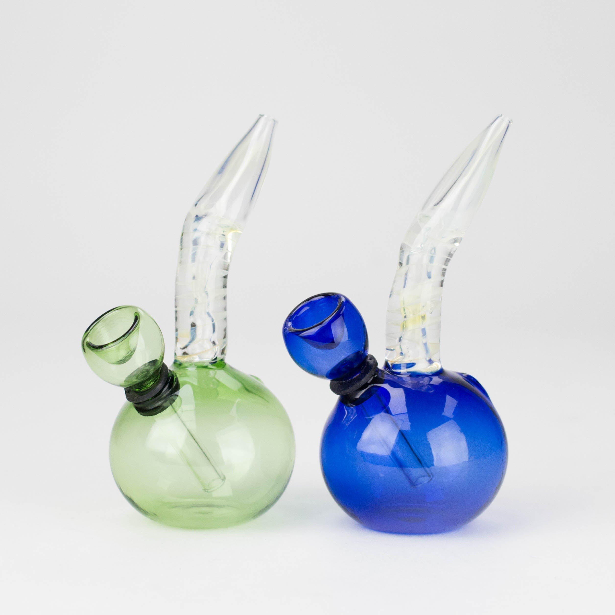 5.5" changing color glass water bong
