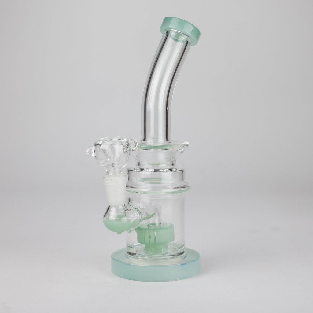 8" Assorted bent neck glass bong