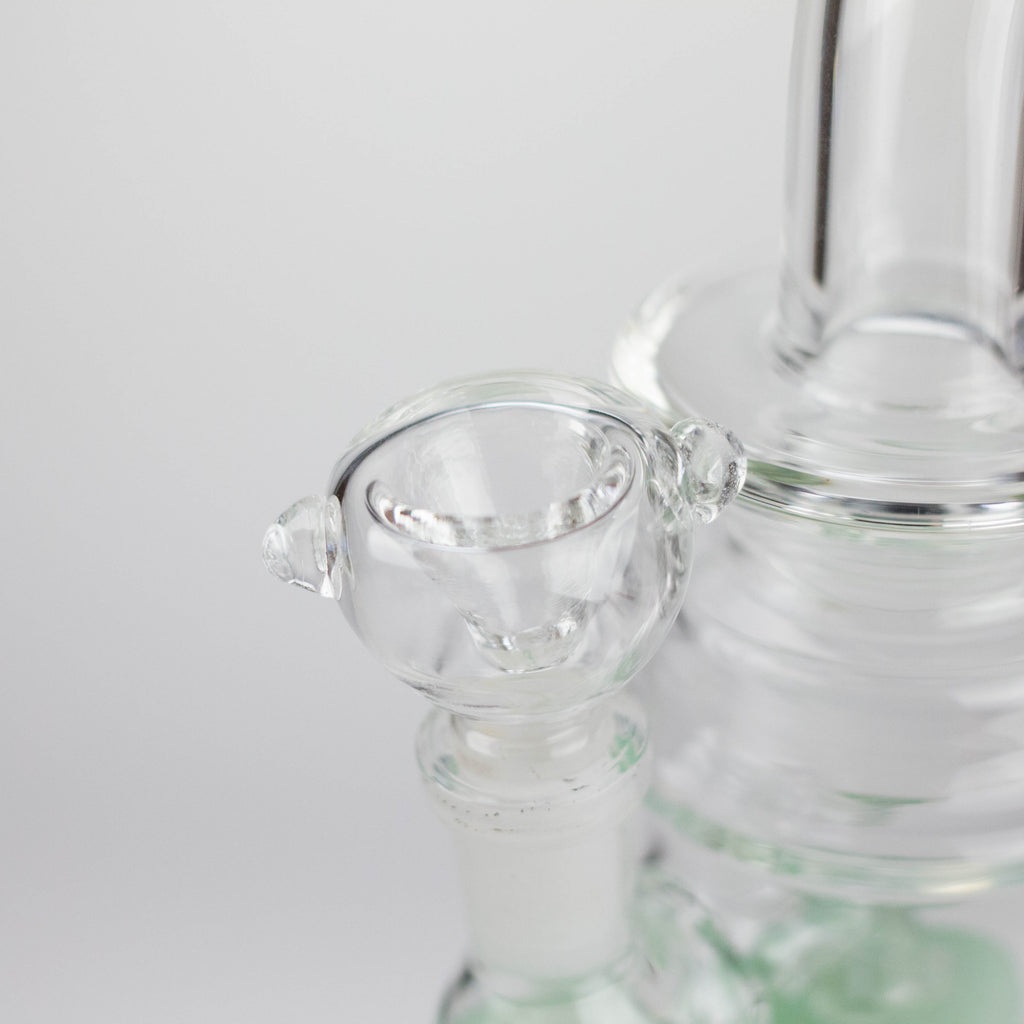 8" Assorted bent neck glass bong