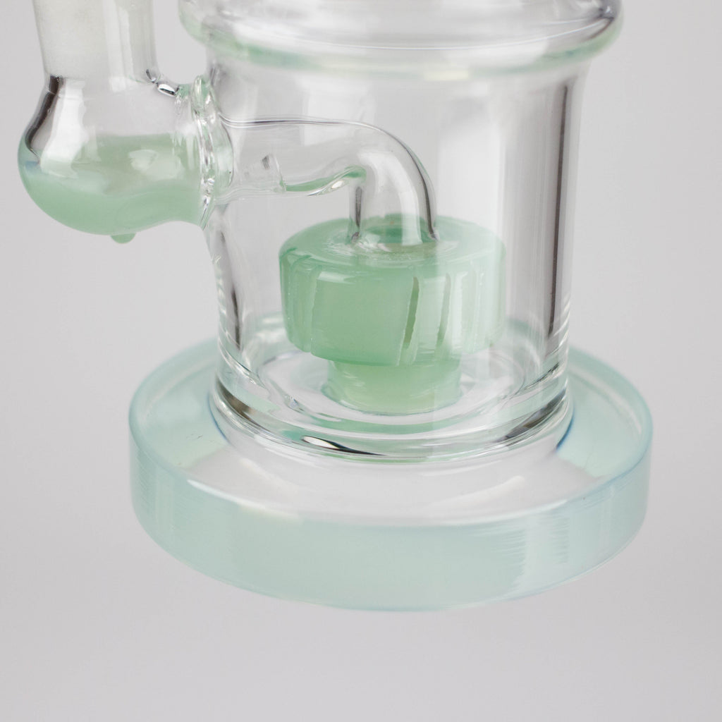 8" Assorted bent neck glass bong