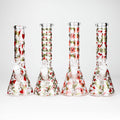 10" Love Design Glass Beaker Bong