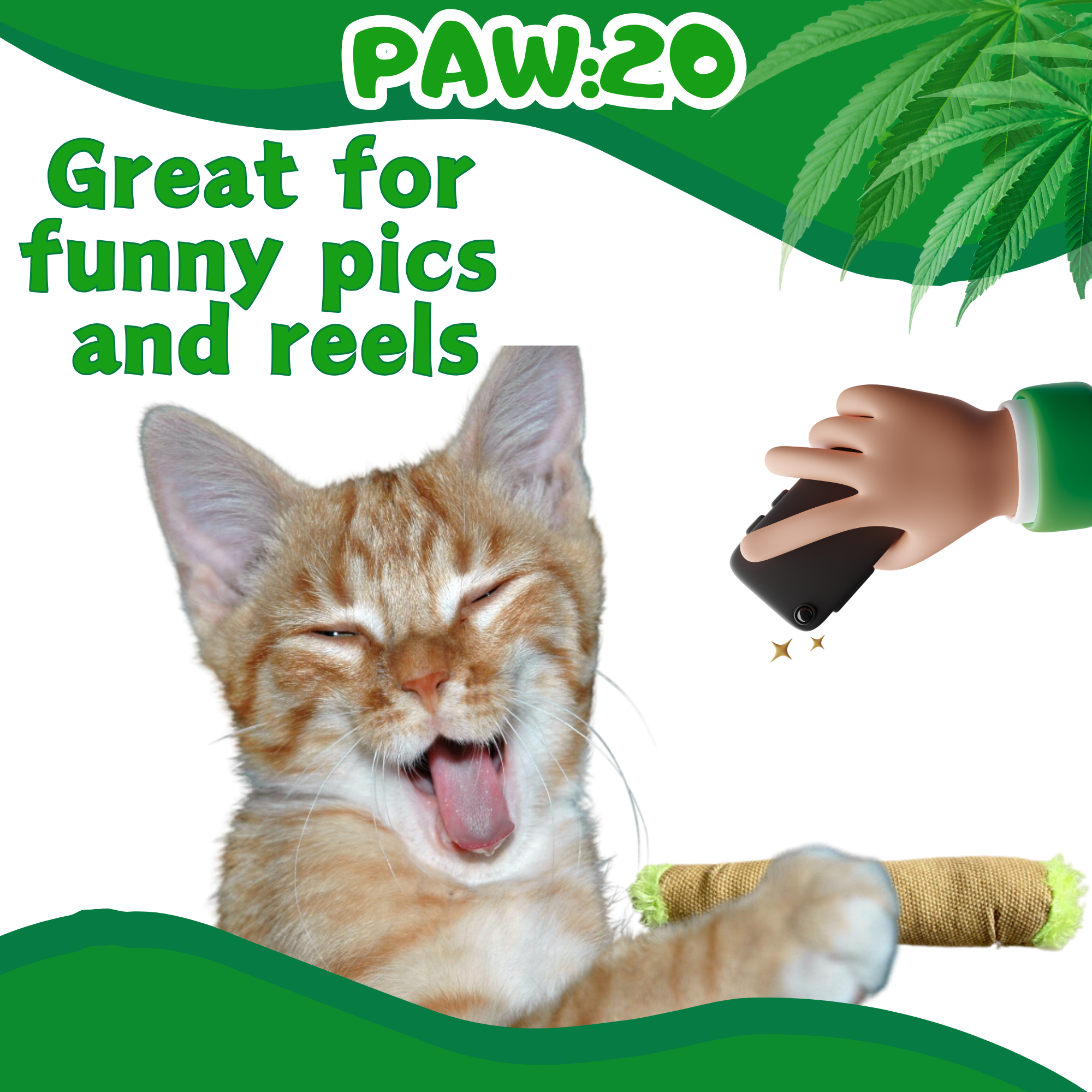 Lil' B the Blunt - Stuffed Parody Catnip Cat Toy - 5"