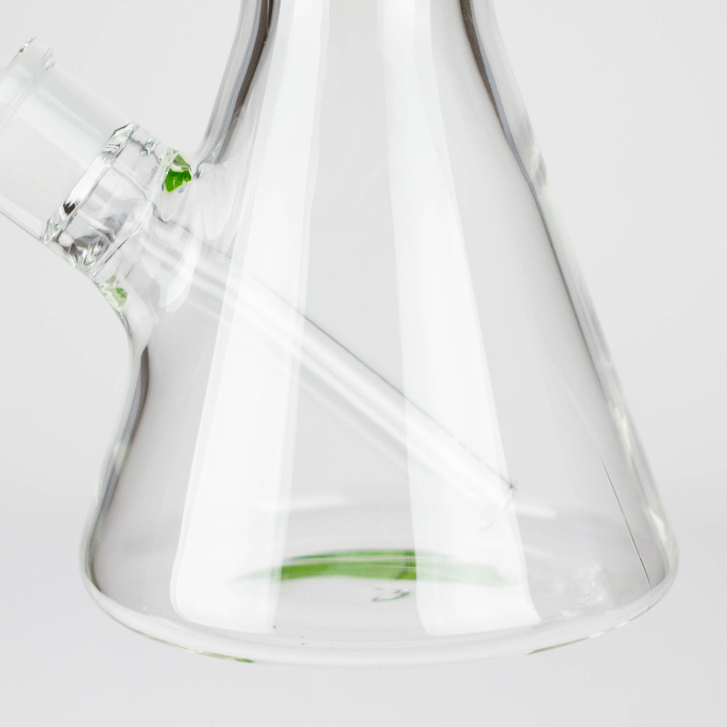 FOGGX | 14" Sandblasted Beaker Glass Water Pipe – 7mm Thick [FT321]