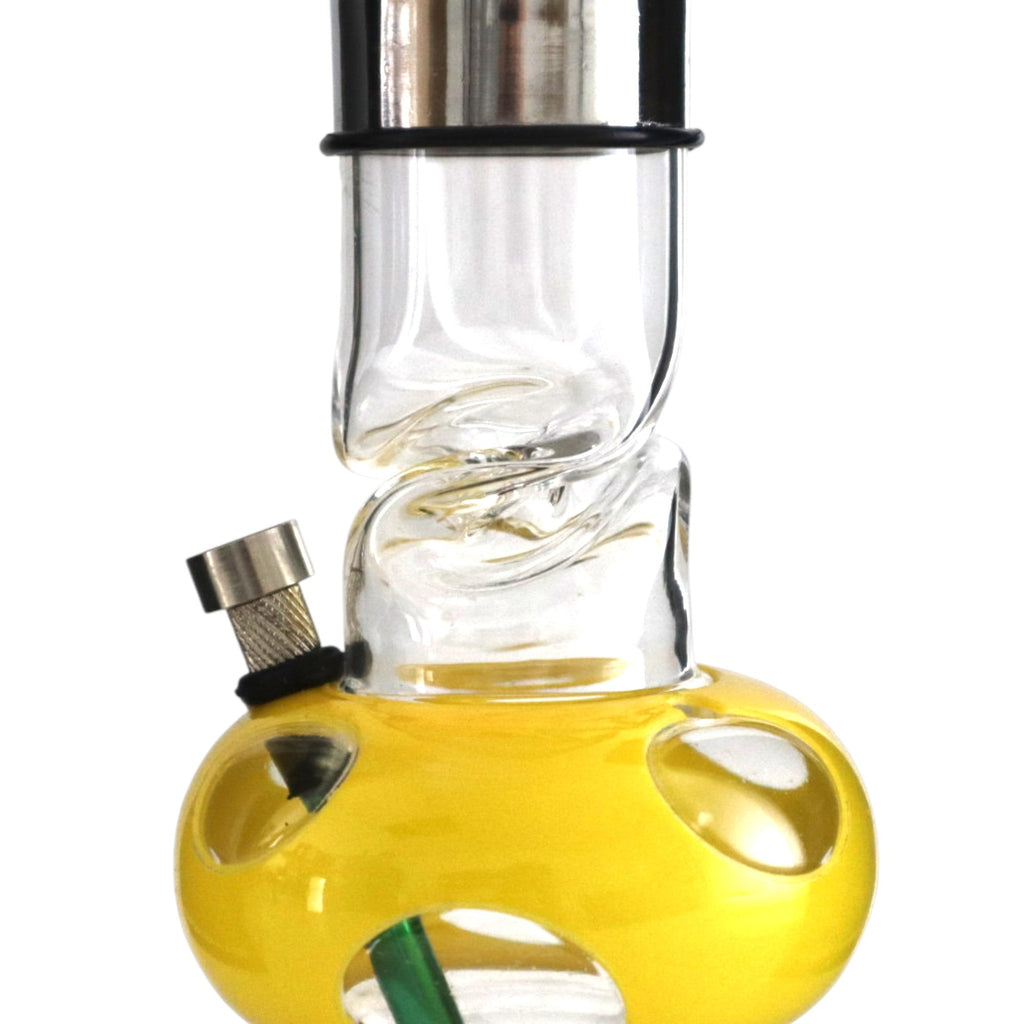 12" Acrylic Waterpipe with Detachable Metal Slider- 2pcs