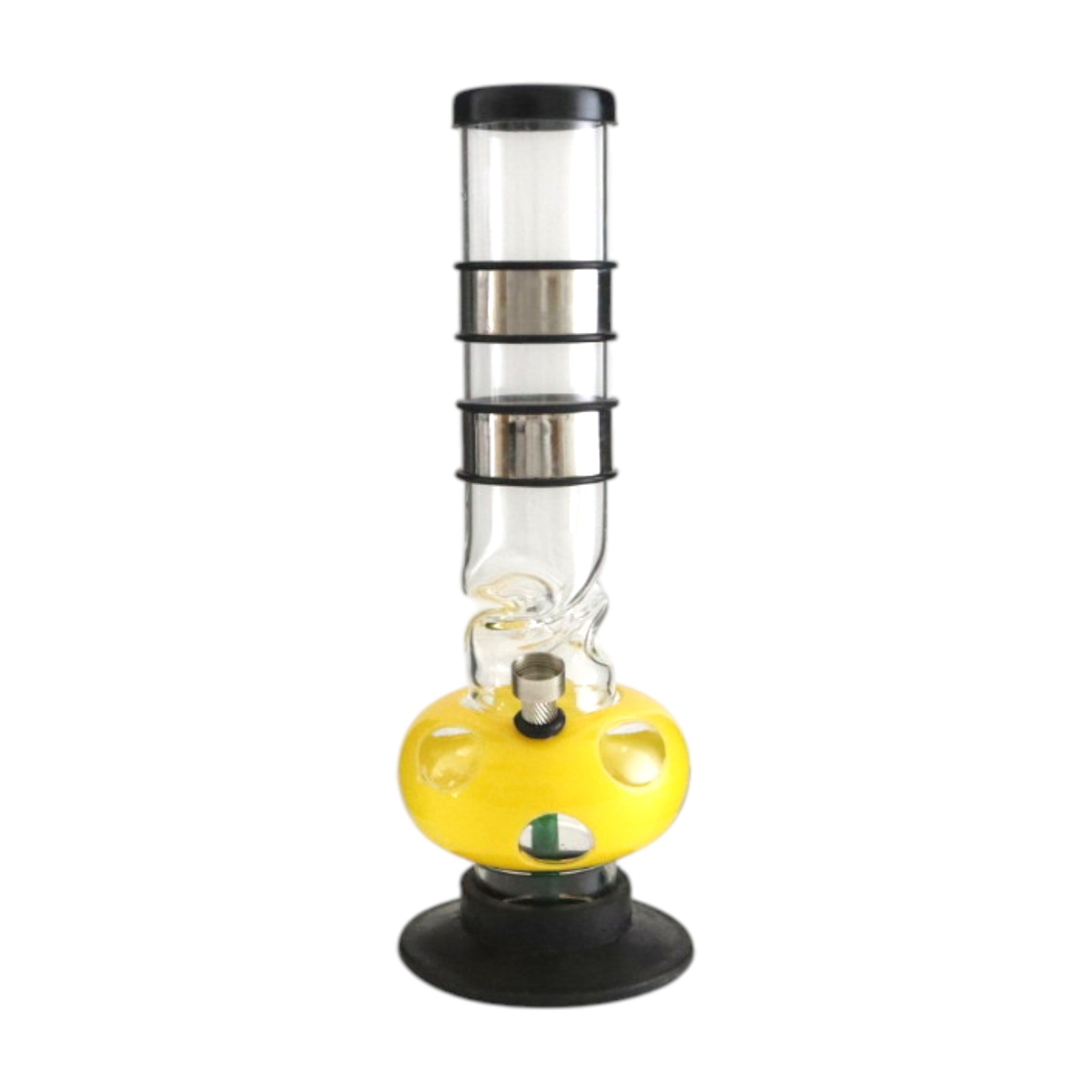 12" Acrylic Waterpipe with Detachable Metal Slider- 2pcs