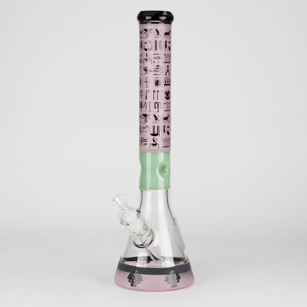 18" 7mm Glass Beaker Bong – Stone Age Design with Ice Catcher